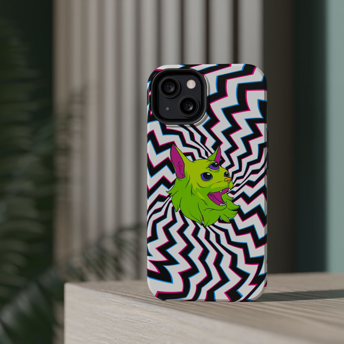 Vibrant Alien Cat Magnetic Phone Cases