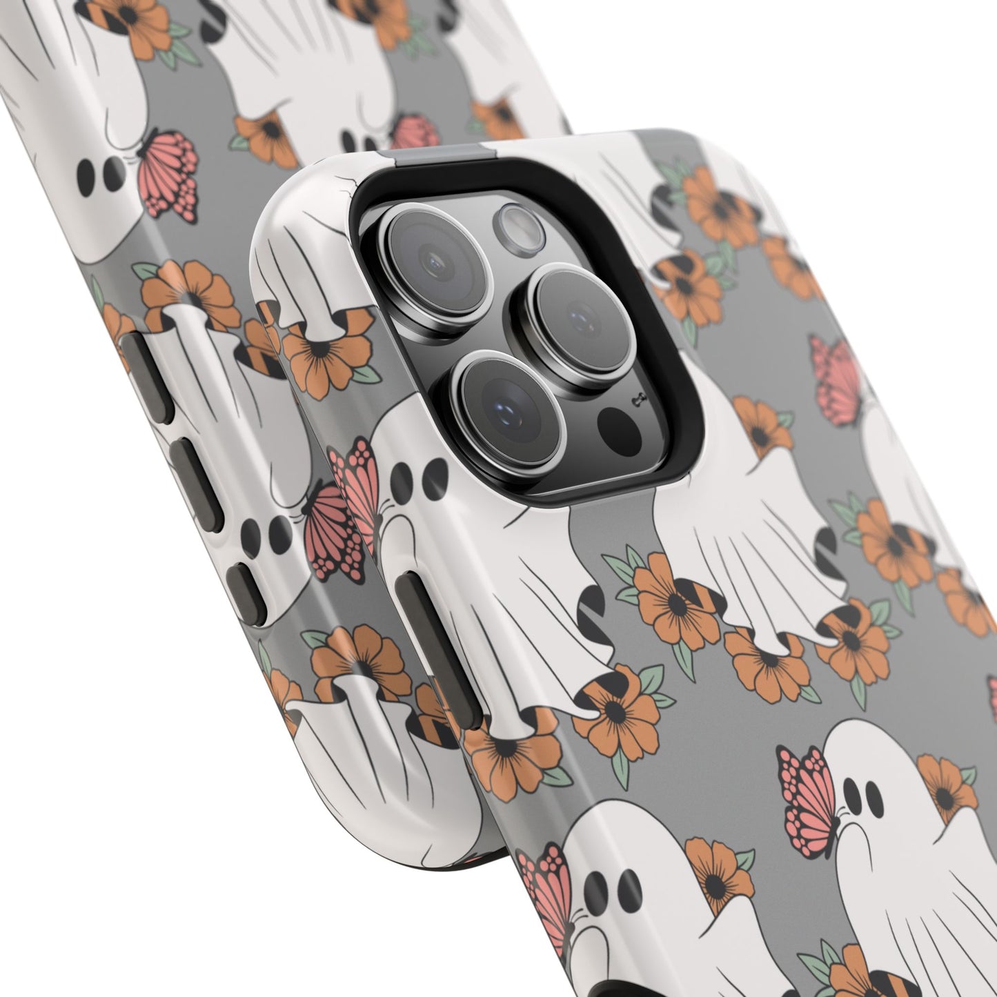 Cute Ghost Floral Phone Case