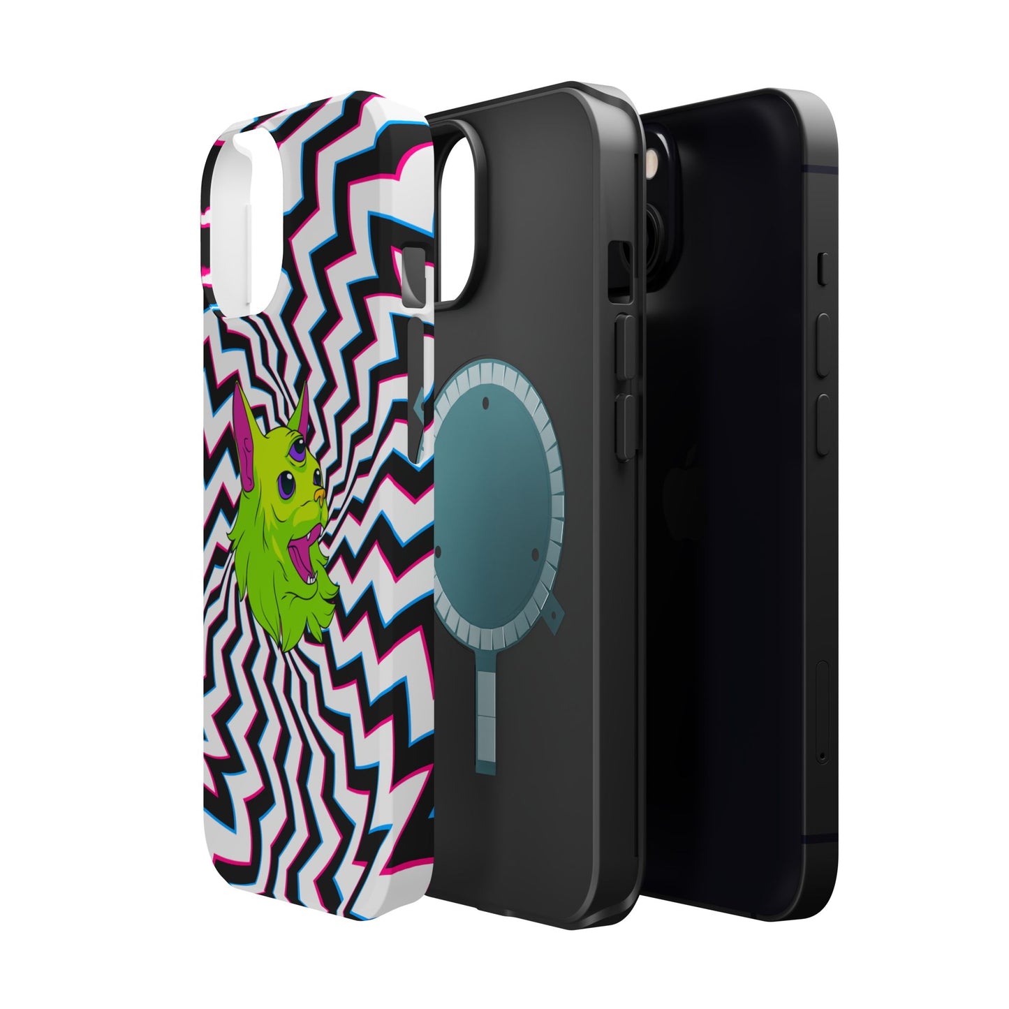 Vibrant Alien Cat Magnetic Phone Cases