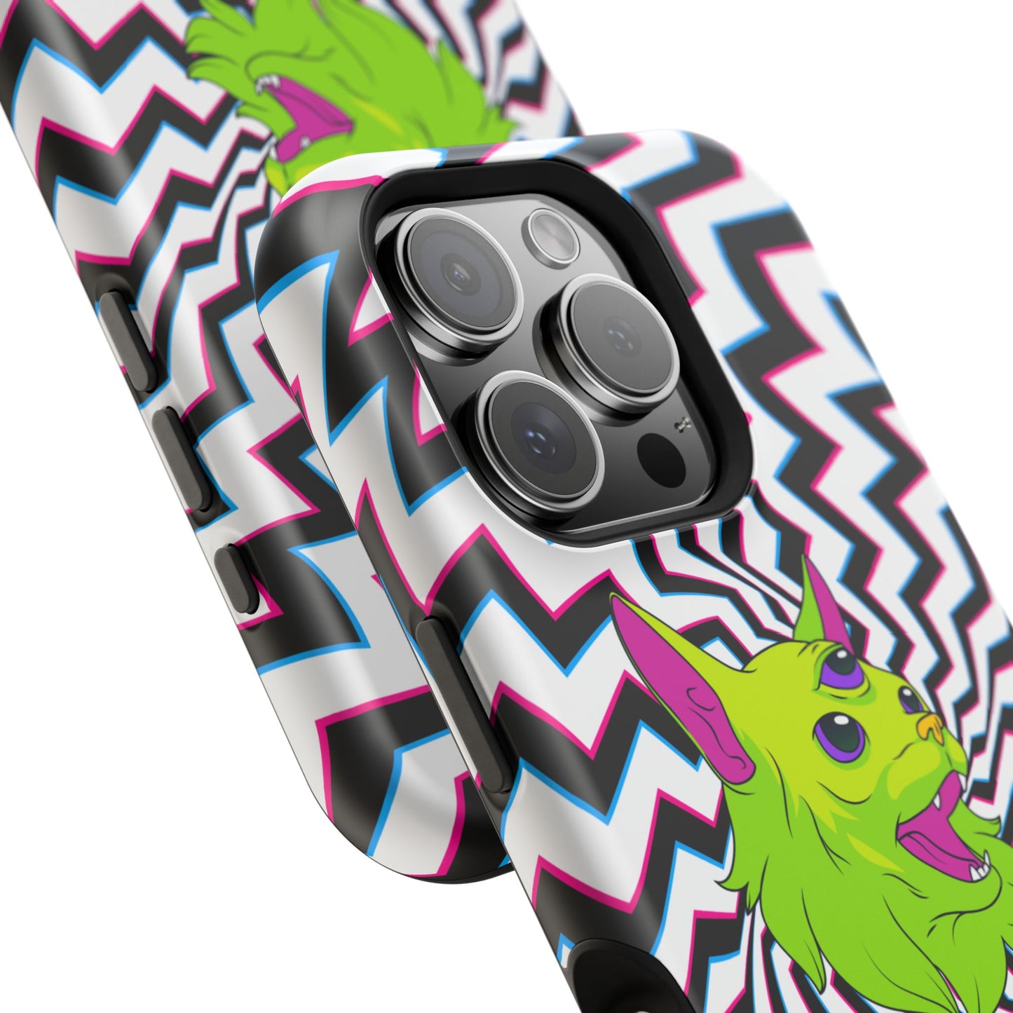 Vibrant Alien Cat Magnetic Phone Cases