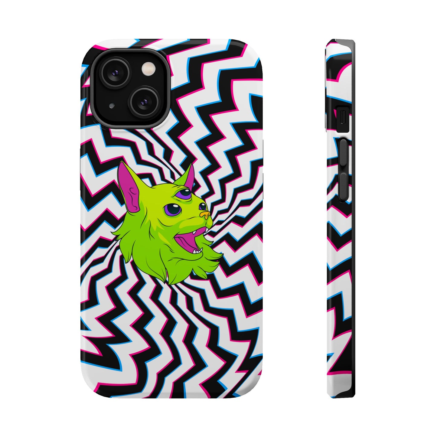 Vibrant Alien Cat Magnetic Phone Cases