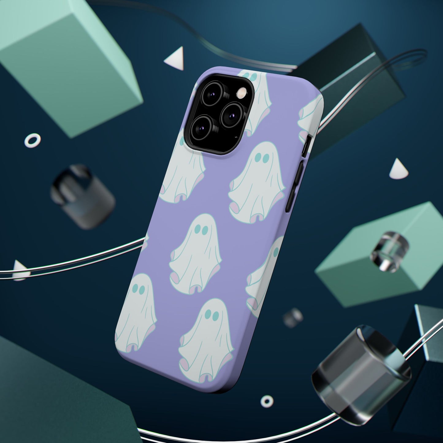 Ghost-Themed Impact-Resistant Phone Case