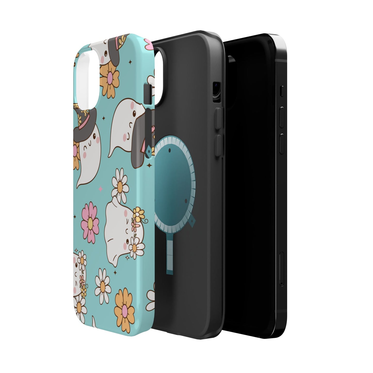 Cute Floral Ghost Magnetic Phone Case