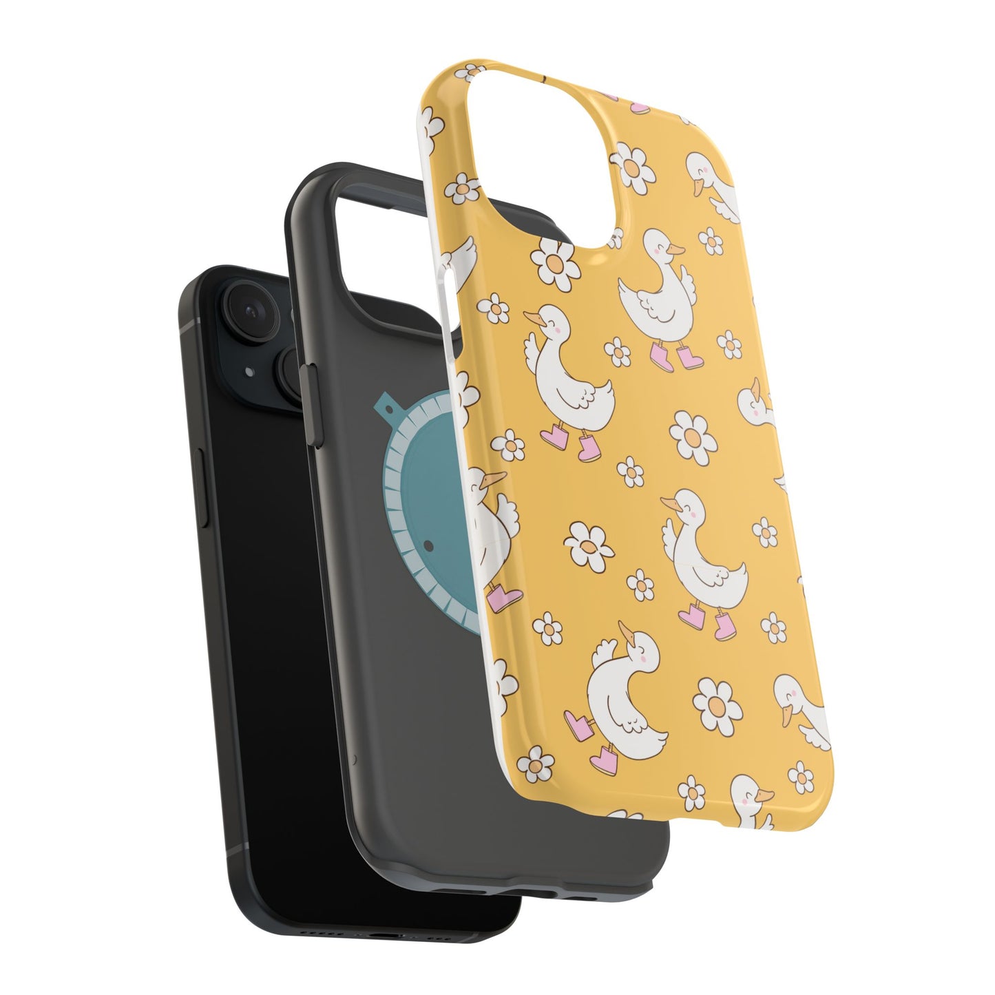 Charming Duck Pattern Magnetic Phone Case