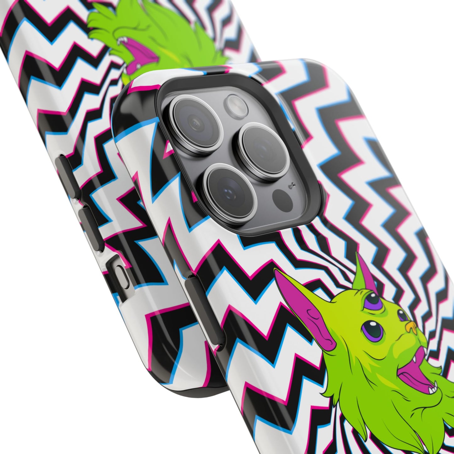 Vibrant Alien Cat Magnetic Phone Cases