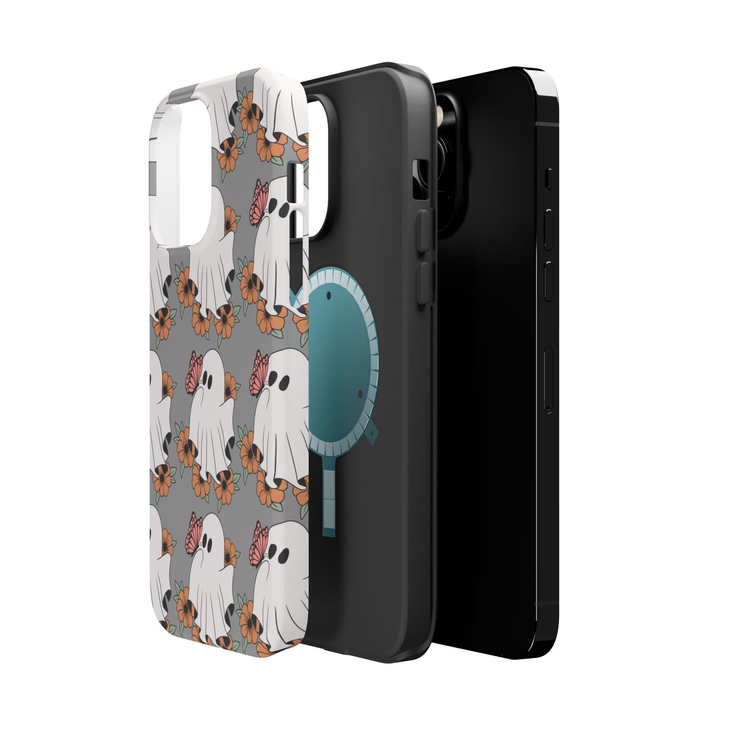 Cute Ghost Floral Phone Case