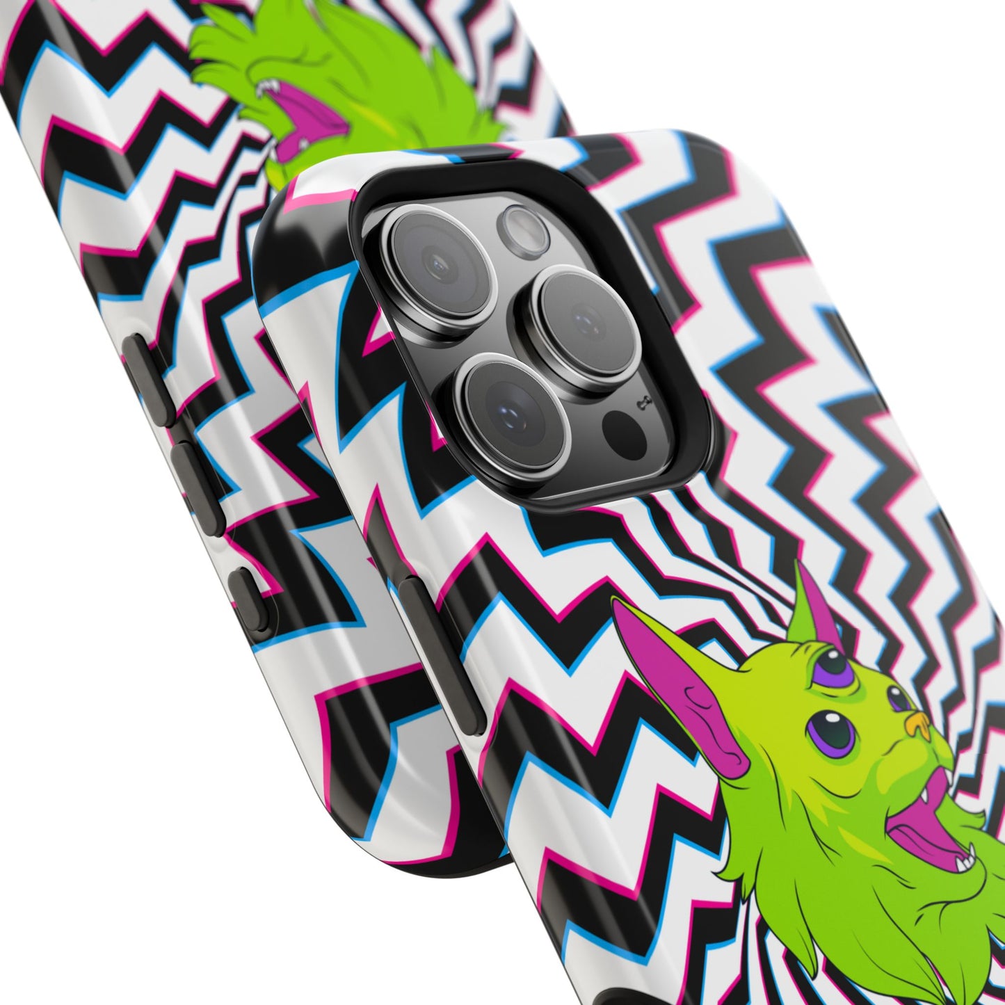 Vibrant Alien Cat Magnetic Phone Cases