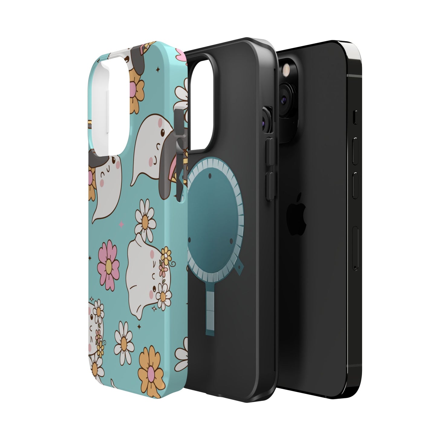 Cute Floral Ghost Magnetic Phone Case