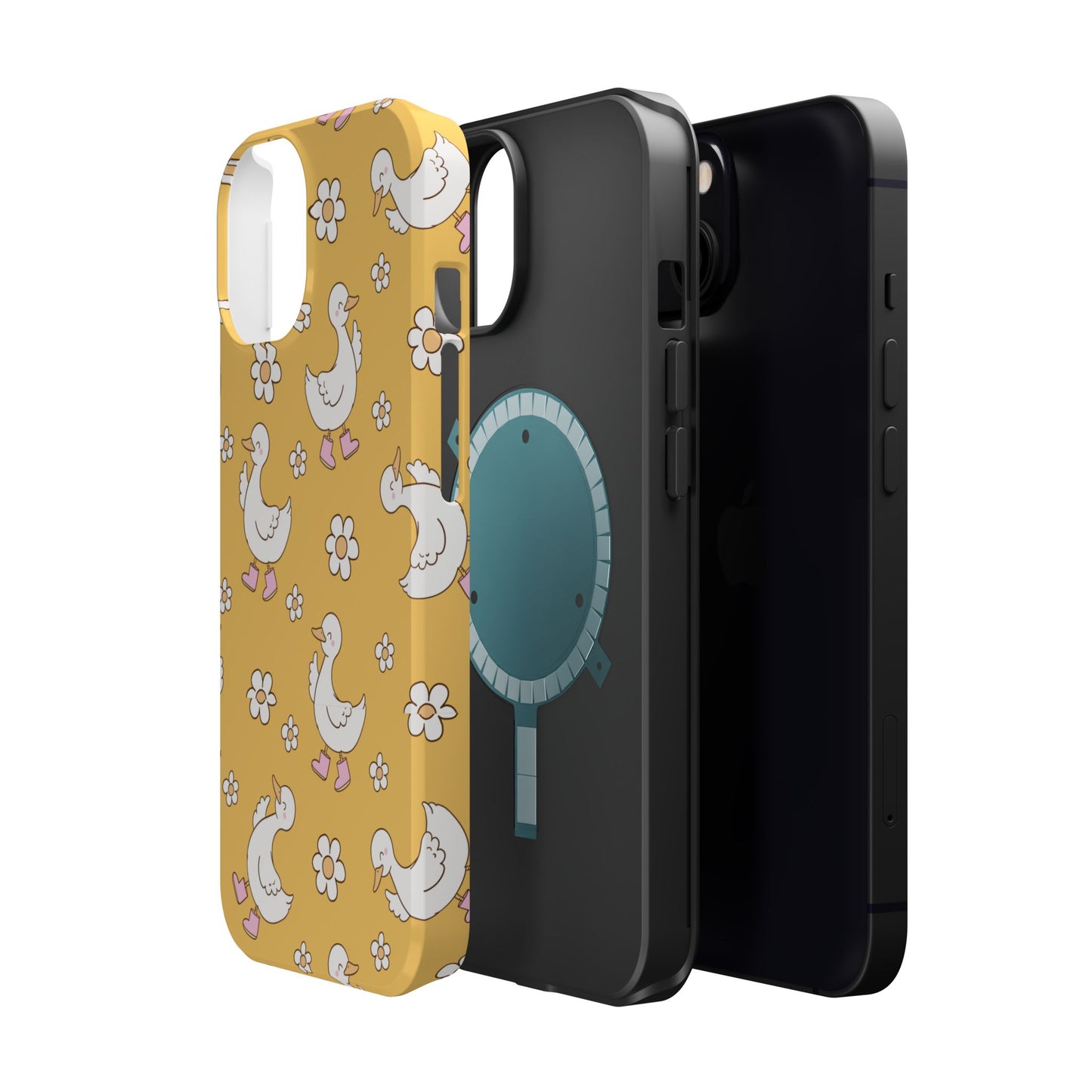 Charming Duck Pattern Magnetic Phone Case