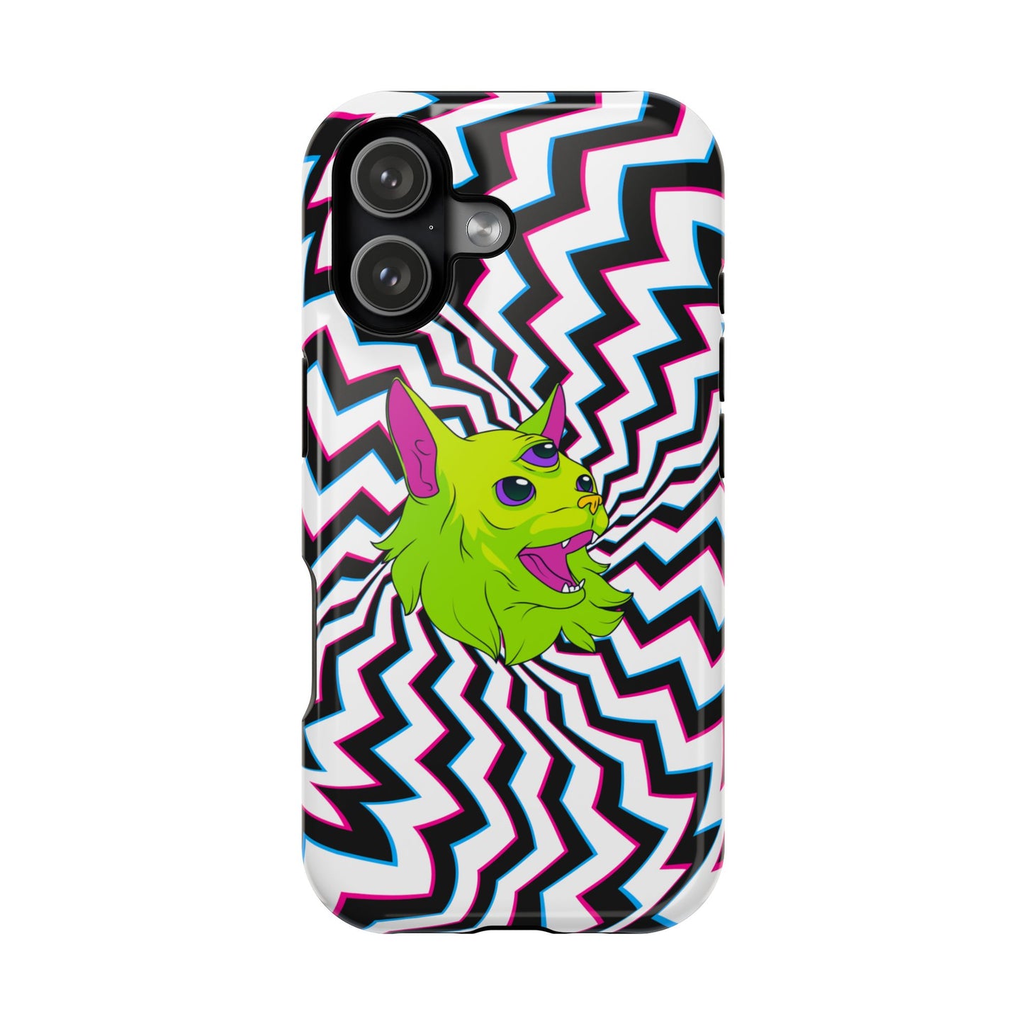 Vibrant Alien Cat Magnetic Phone Cases