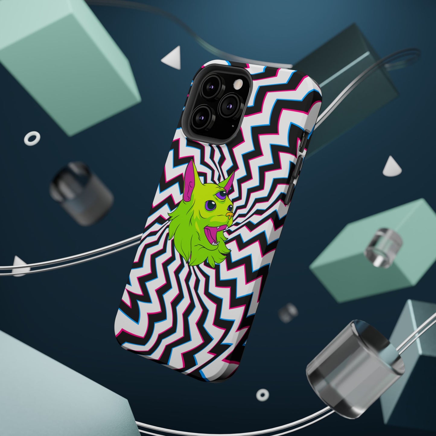 Vibrant Alien Cat Magnetic Phone Cases