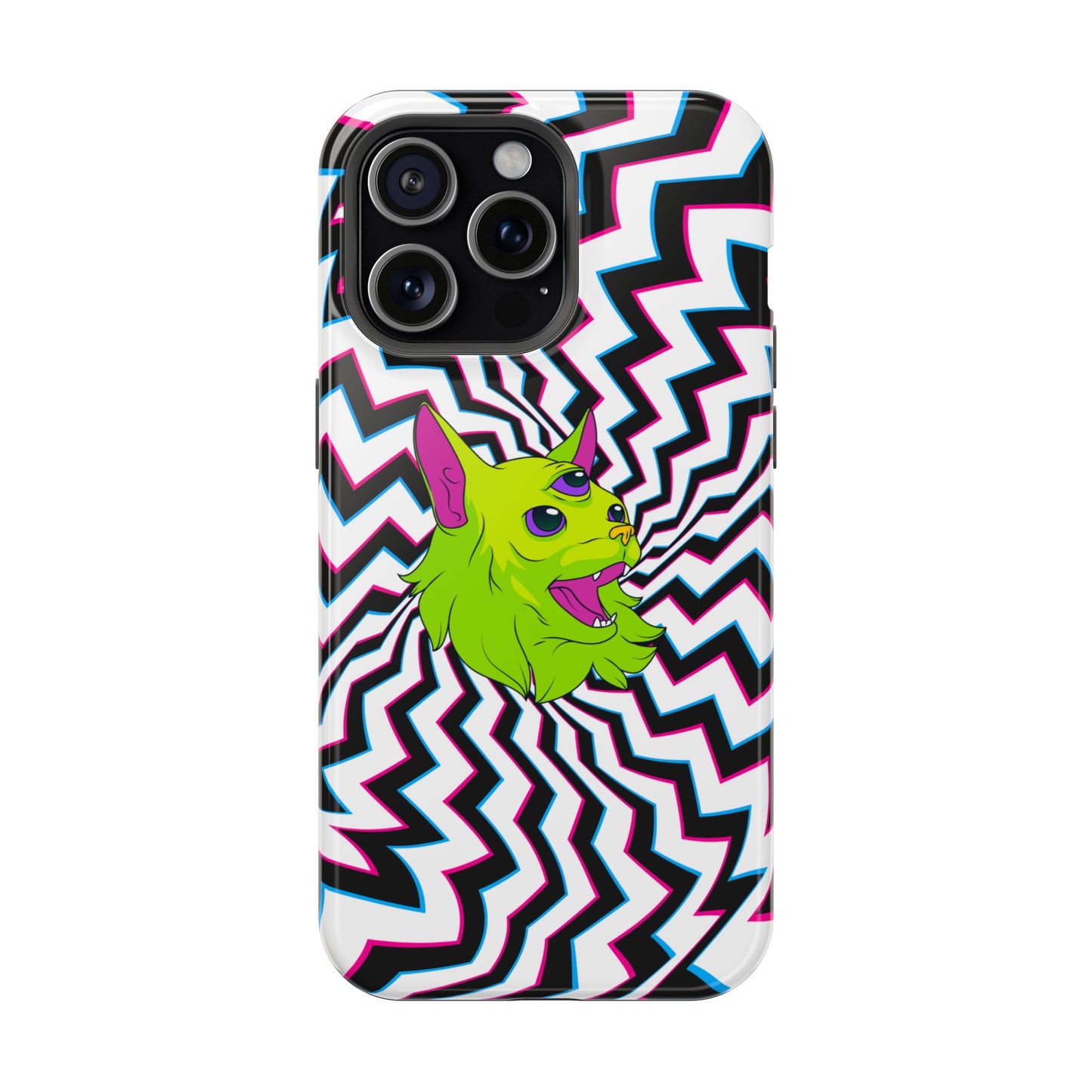 Vibrant Alien Cat Magnetic Phone Cases