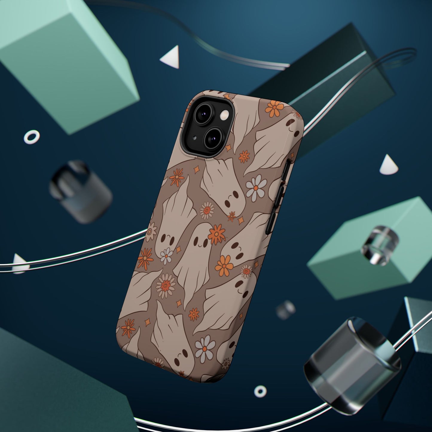 Ghostly Floral Magnetic Phone Cases