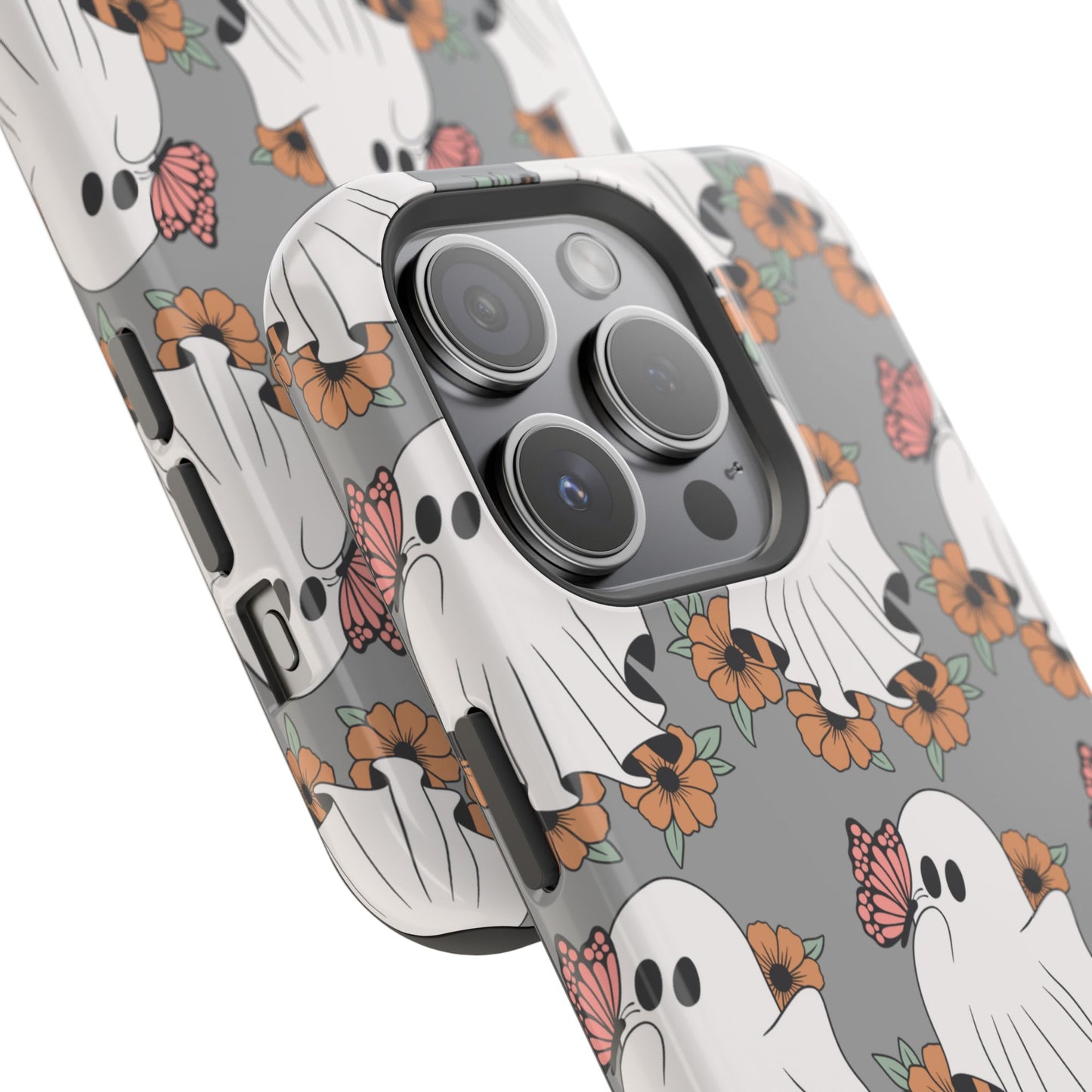 Cute Ghost Floral Phone Case