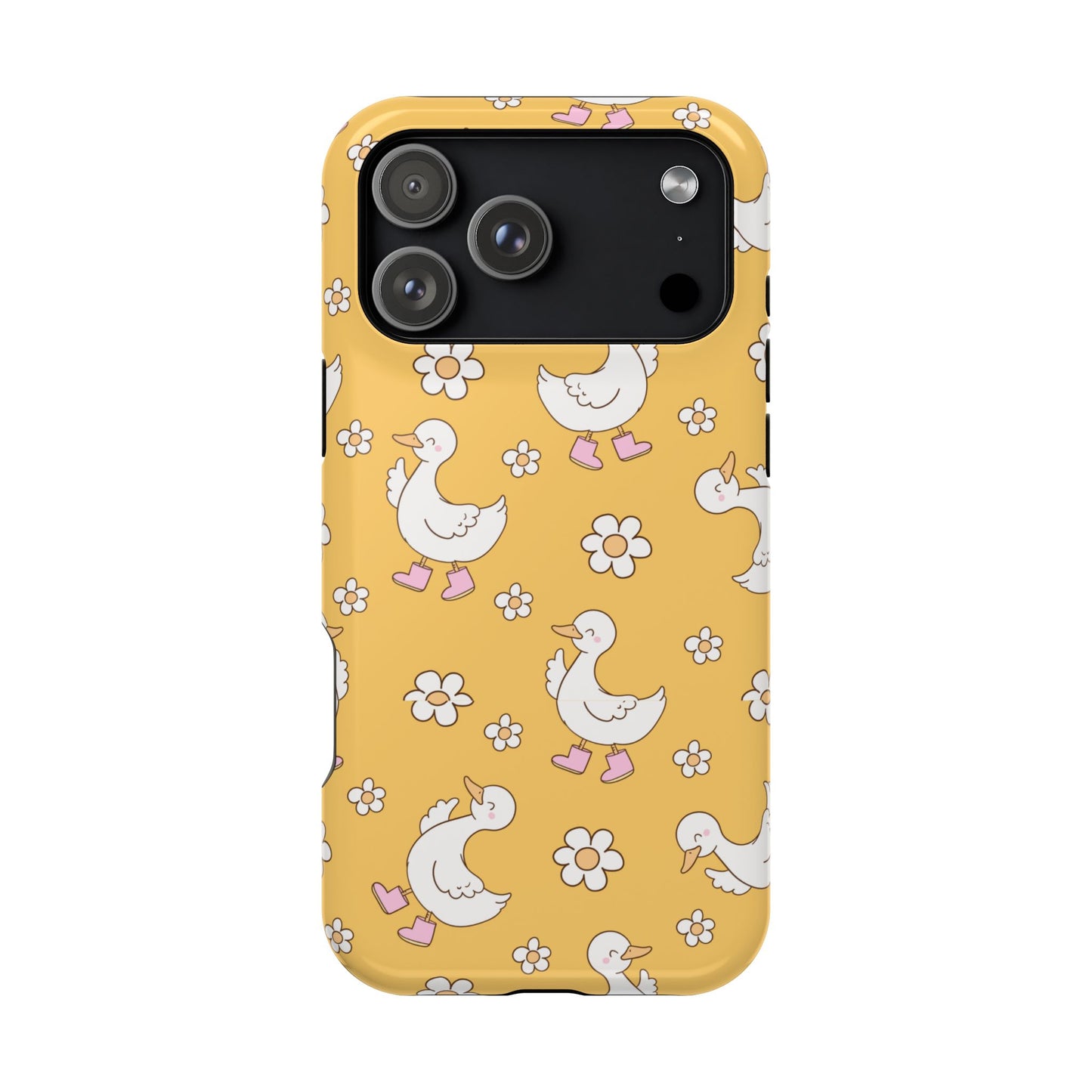Charming Duck Pattern Magnetic Phone Case