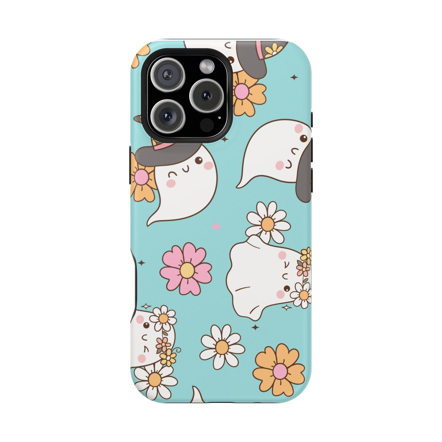 Cute Floral Ghost Magnetic Phone Case