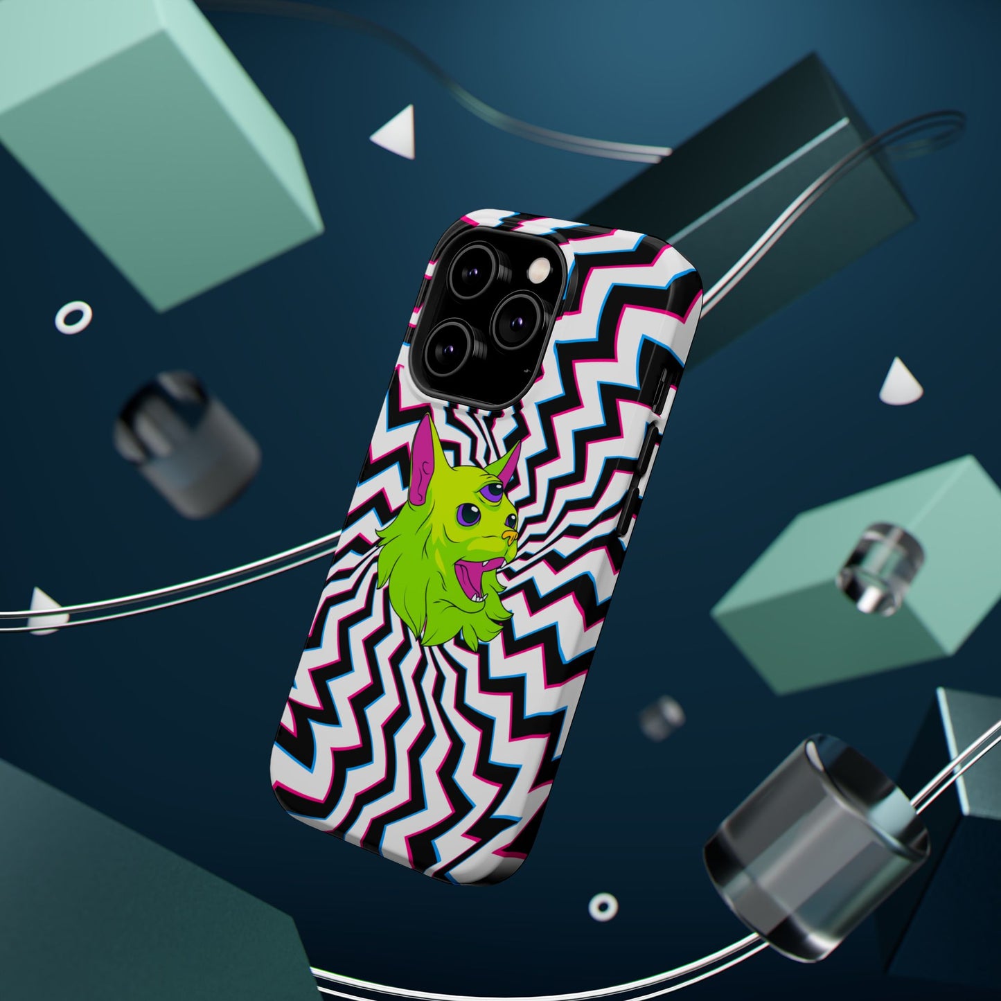Vibrant Alien Cat Magnetic Phone Cases