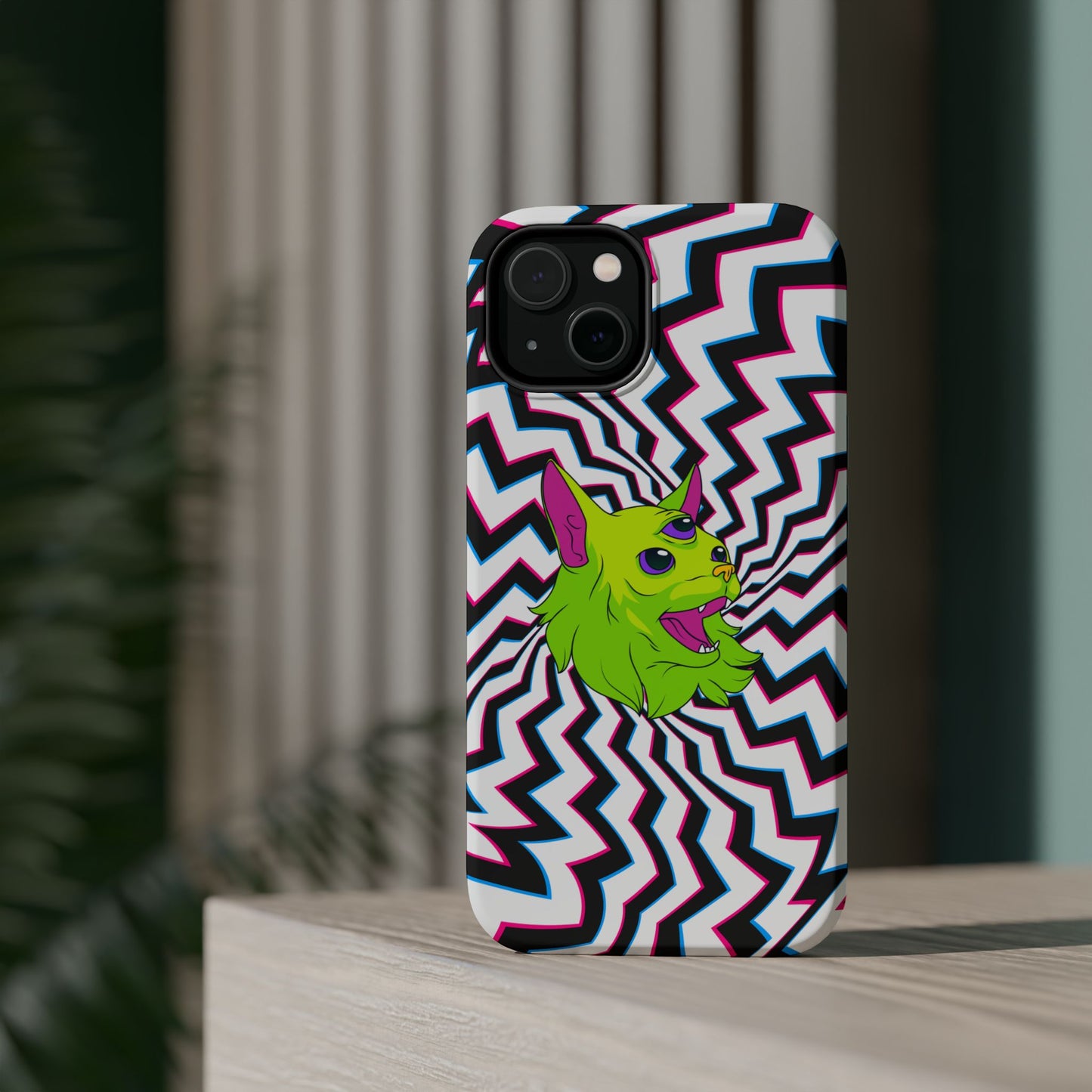 Vibrant Alien Cat Magnetic Phone Cases