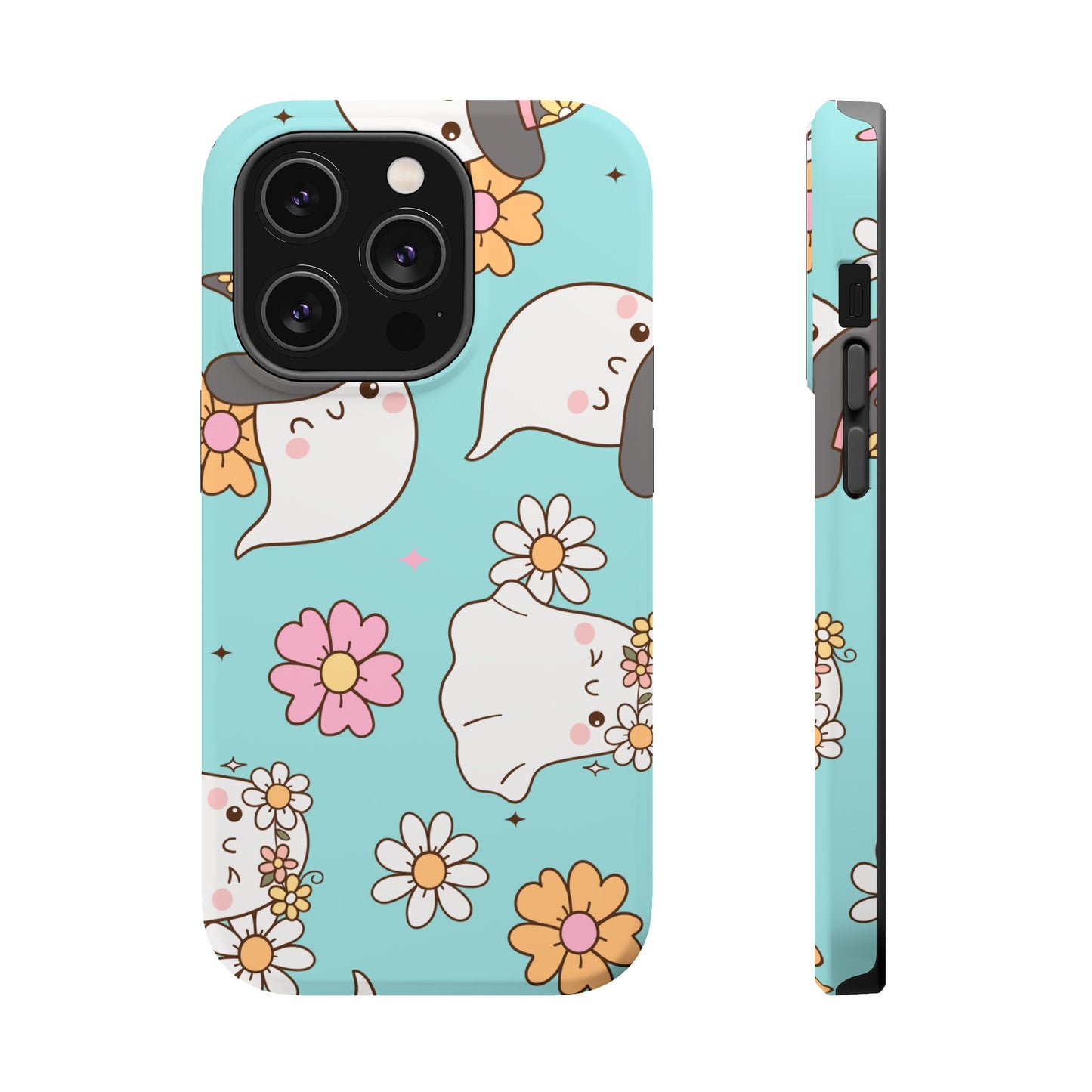 Cute Floral Ghost Magnetic Phone Case