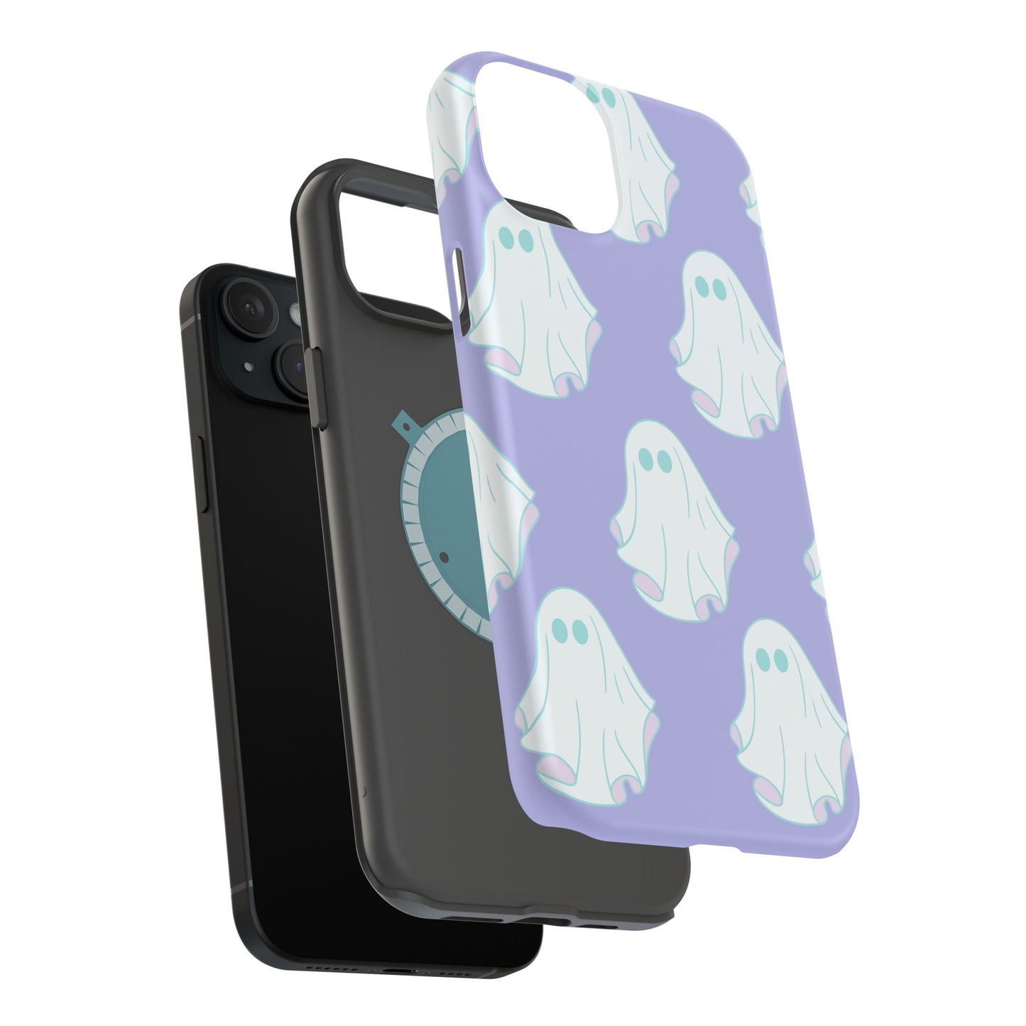 Ghost-Themed Impact-Resistant Phone Case