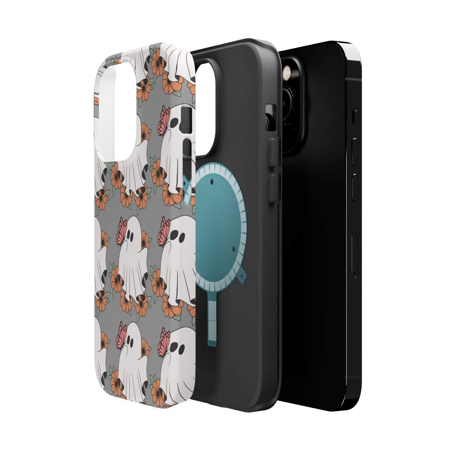 Cute Ghost Floral Phone Case