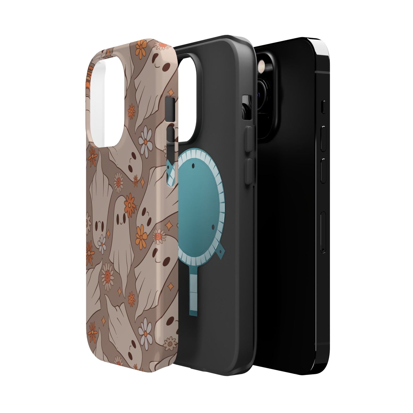 Ghostly Floral Magnetic Phone Cases