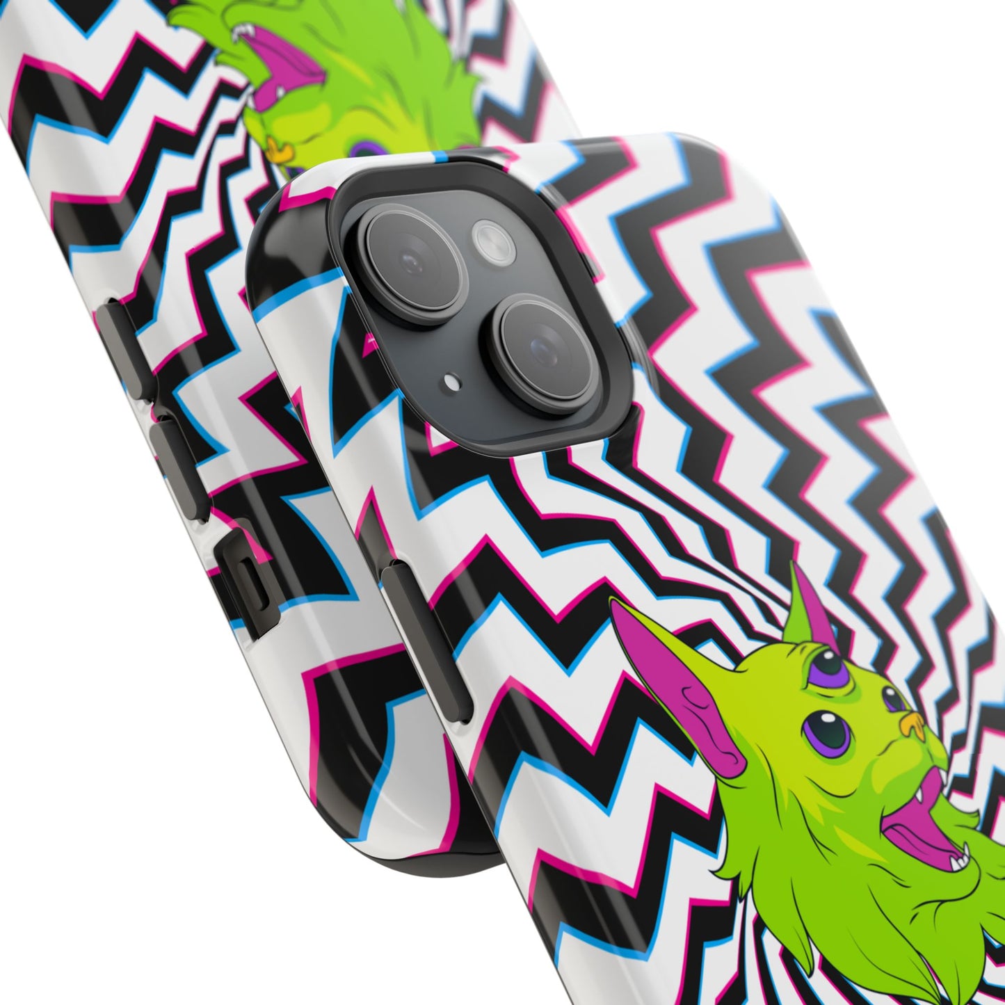 Vibrant Alien Cat Magnetic Phone Cases