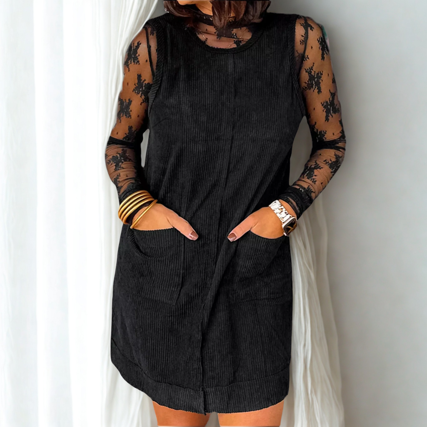 Midnight Muse Overall Dress