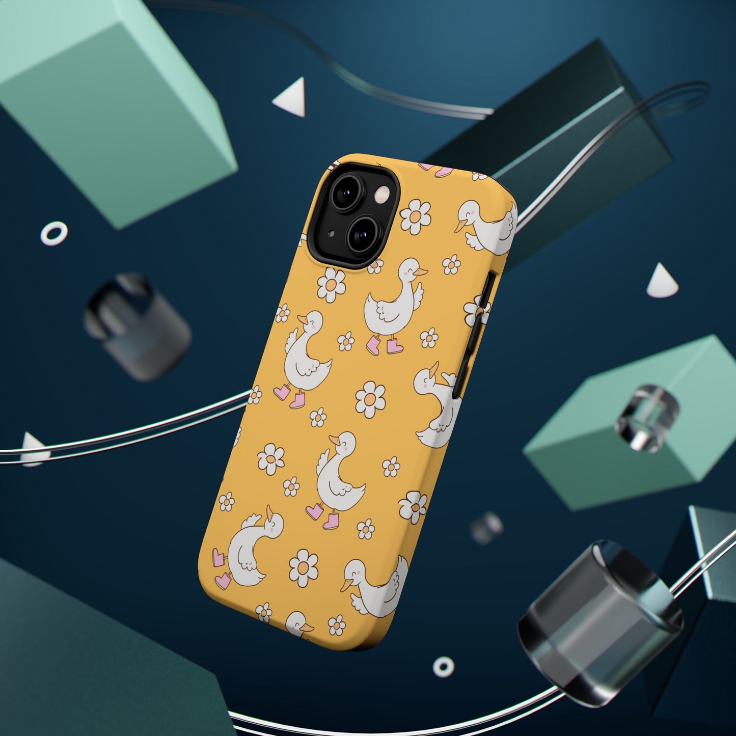 Charming Duck Pattern Magnetic Phone Case