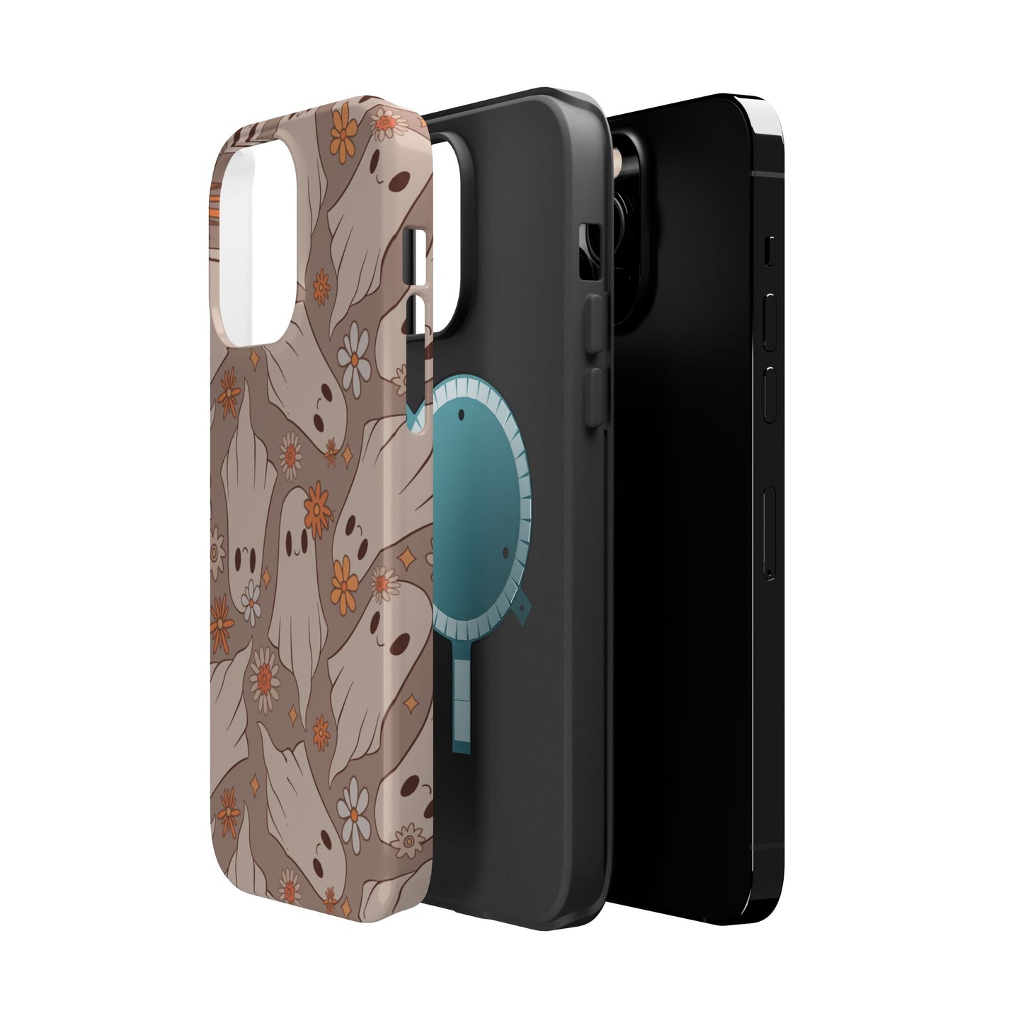 Ghostly Floral Magnetic Phone Cases
