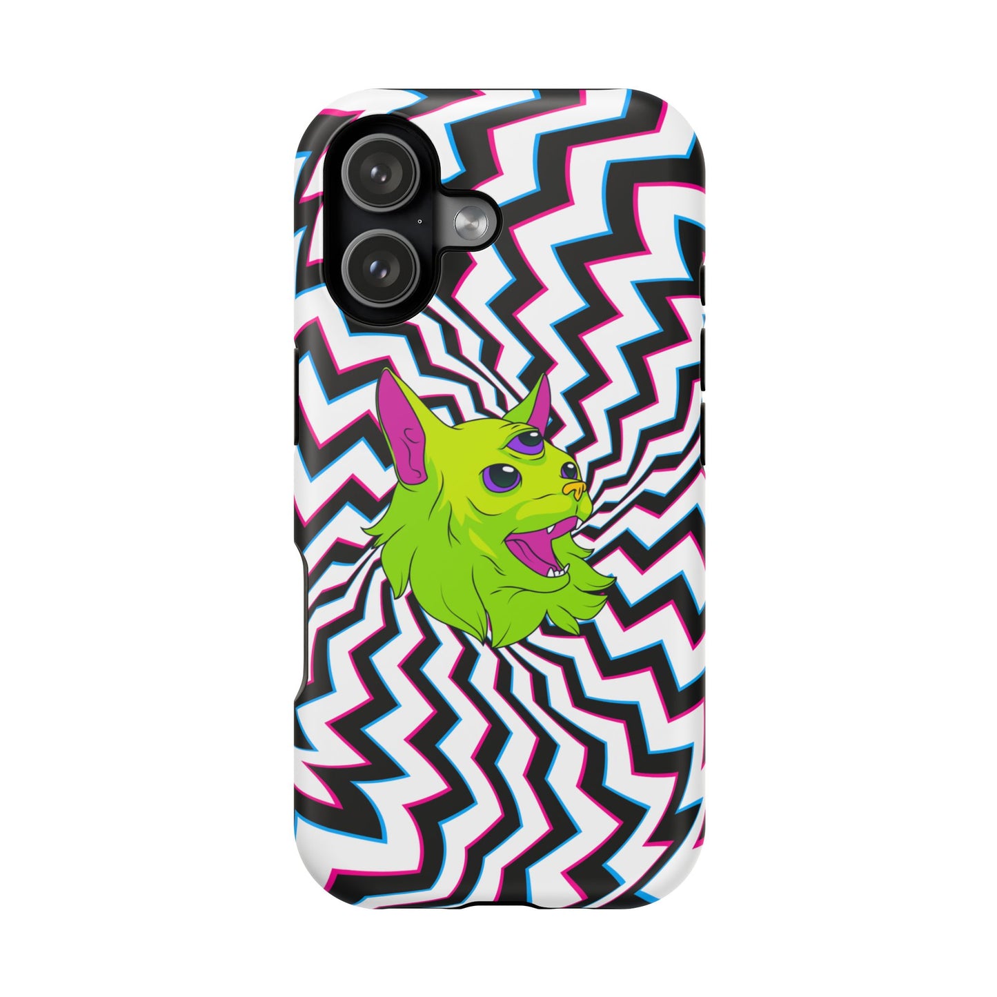 Vibrant Alien Cat Magnetic Phone Cases