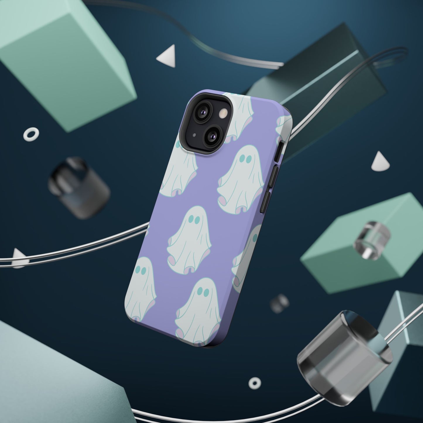 Ghost-Themed Impact-Resistant Phone Case