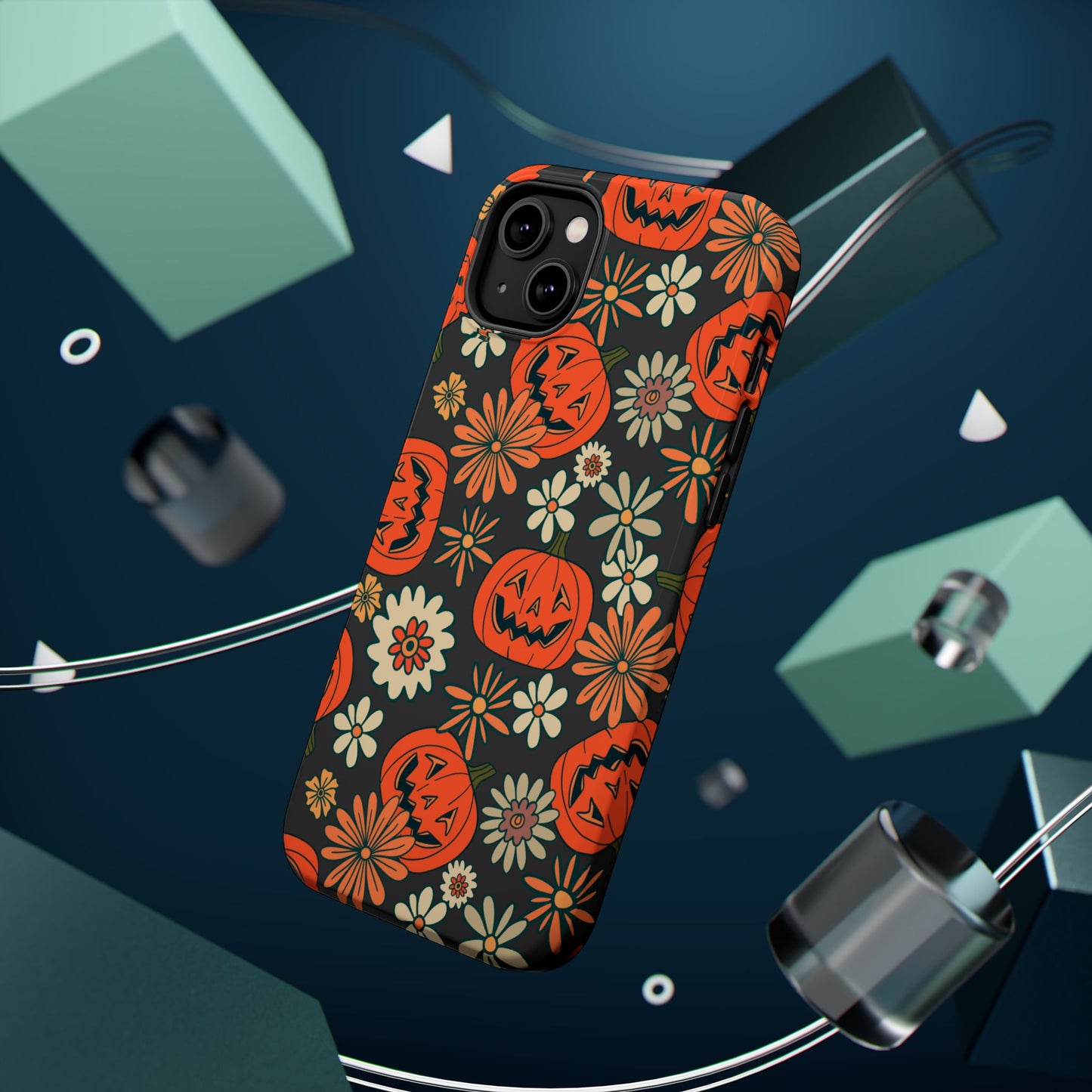 Pumpkin Floral iPhone Case