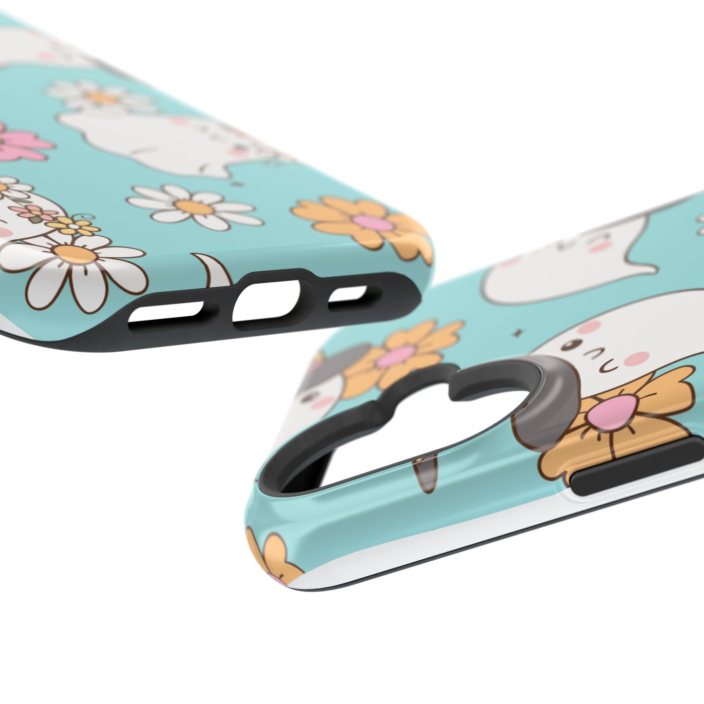 Cute Floral Ghost Magnetic Phone Case