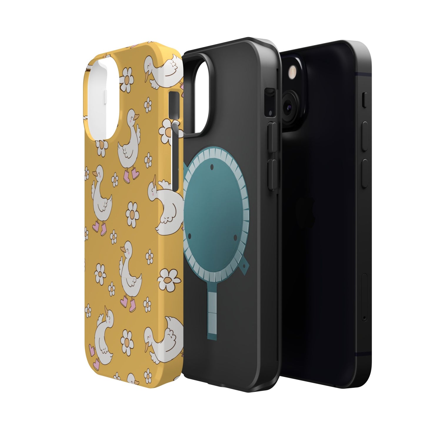 Charming Duck Pattern Magnetic Phone Case