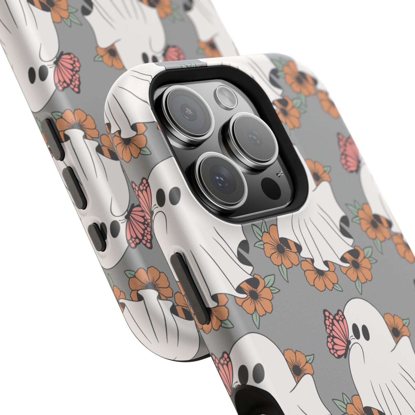 Cute Ghost Floral Phone Case