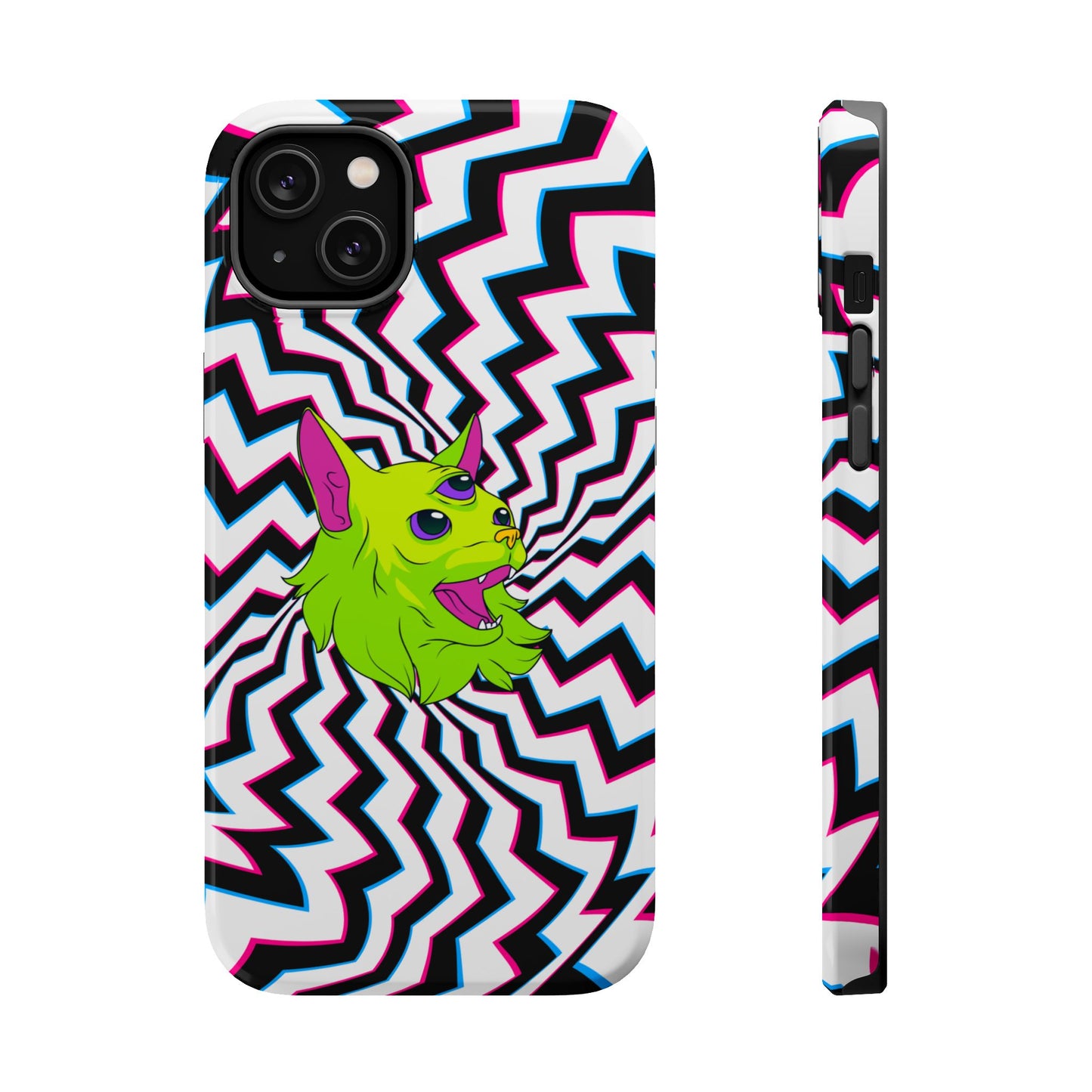 Vibrant Alien Cat Magnetic Phone Cases