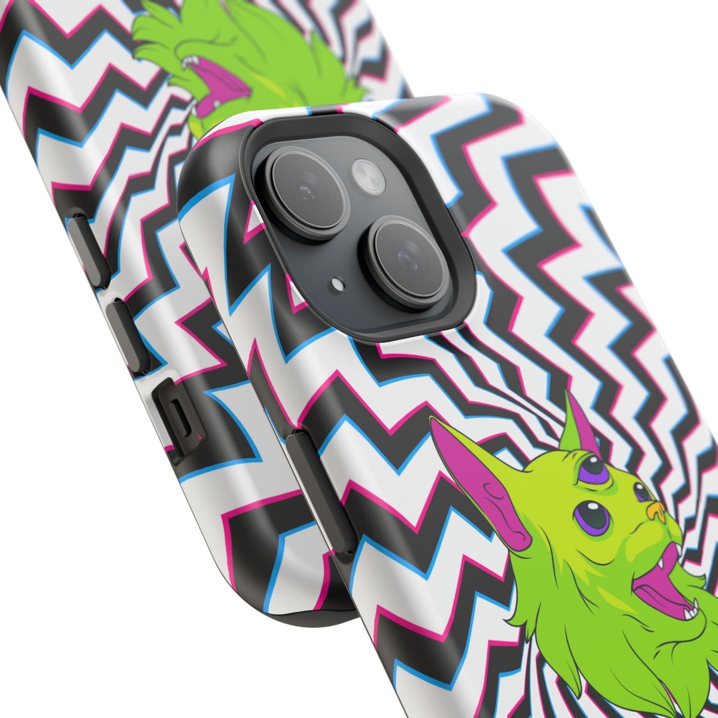 Vibrant Alien Cat Magnetic Phone Cases