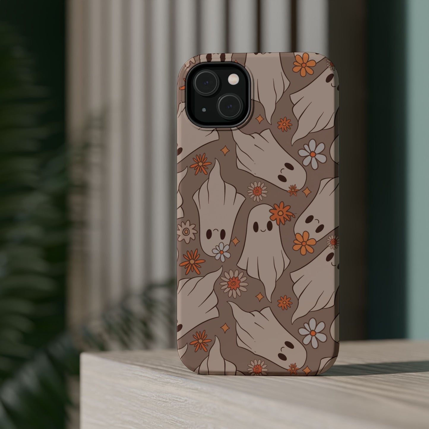 Ghostly Floral Magnetic Phone Cases