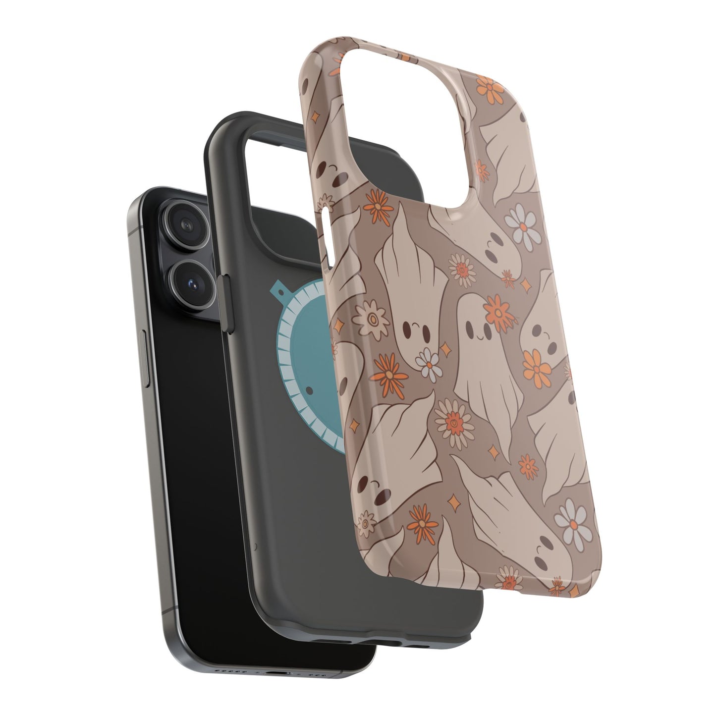 Ghostly Floral Magnetic Phone Cases