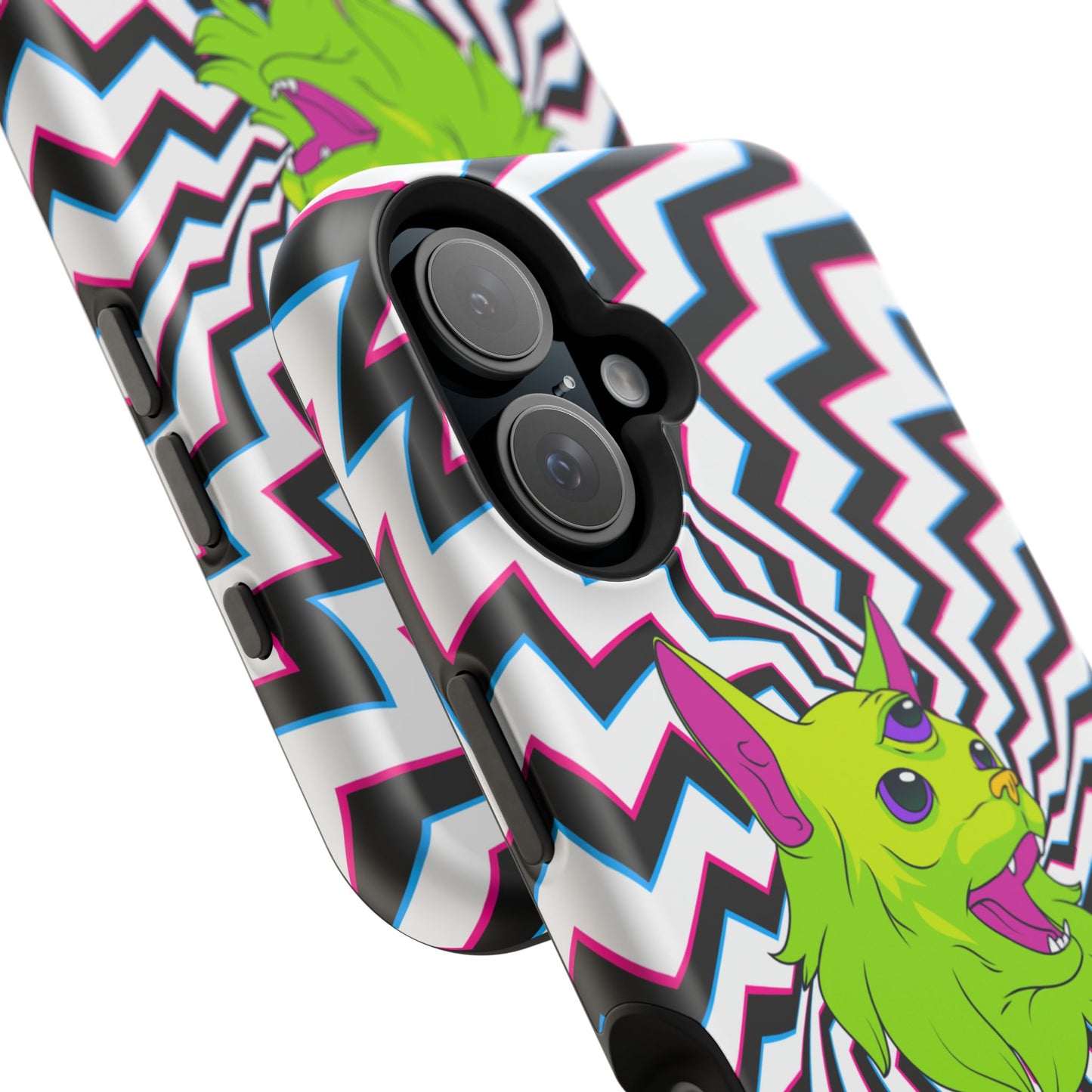 Vibrant Alien Cat Magnetic Phone Cases