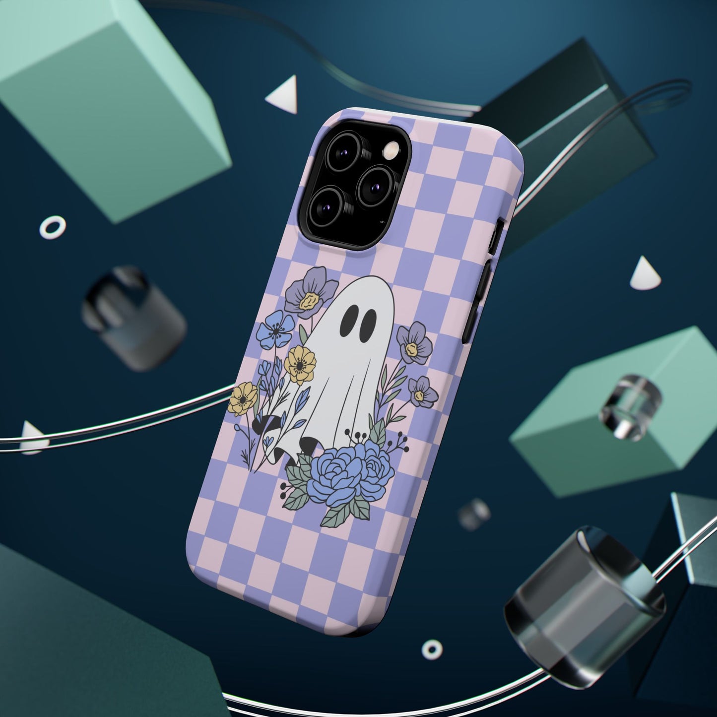 Cute Ghost Floral Phone Case