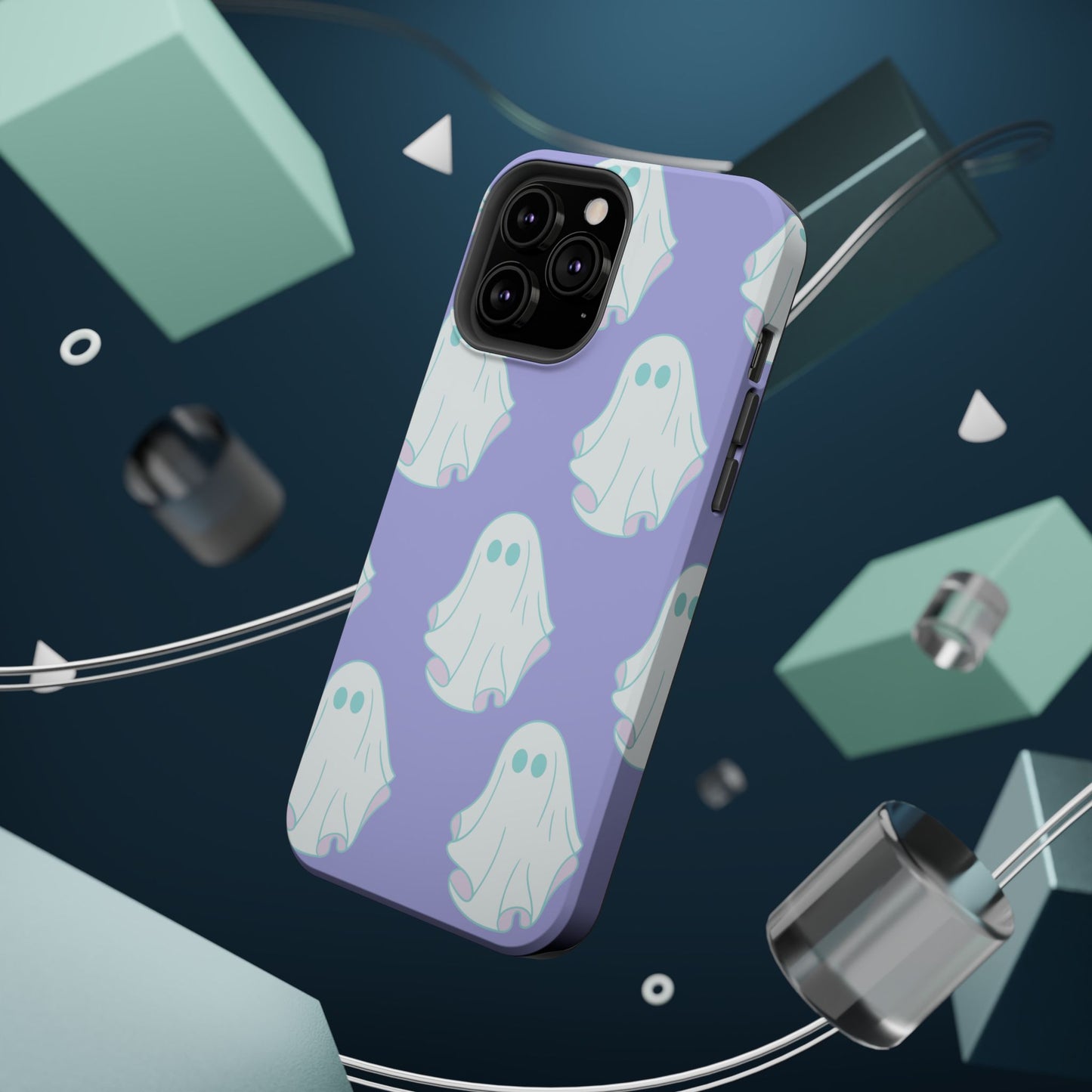 Ghost-Themed Impact-Resistant Phone Case