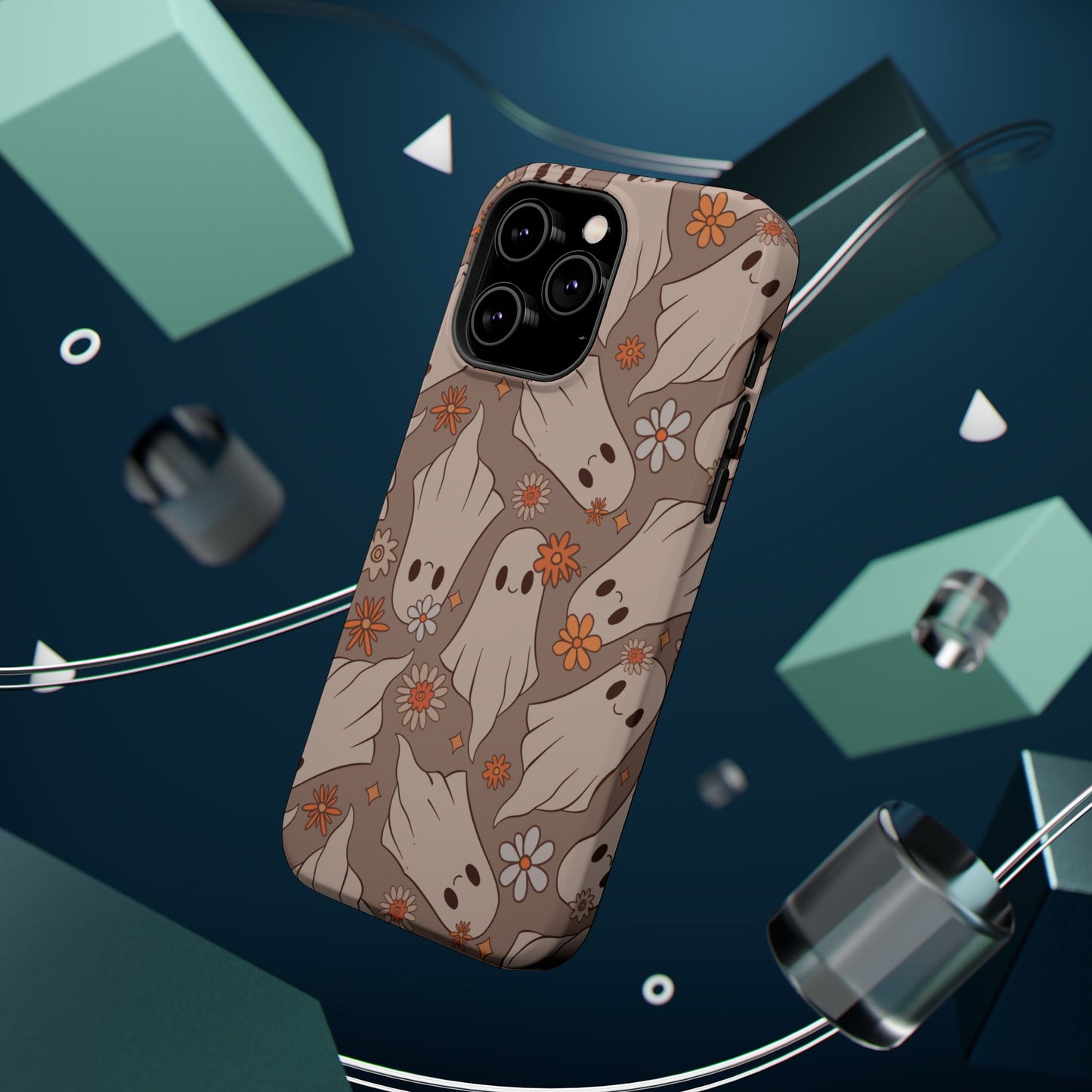 Ghostly Floral Magnetic Phone Cases