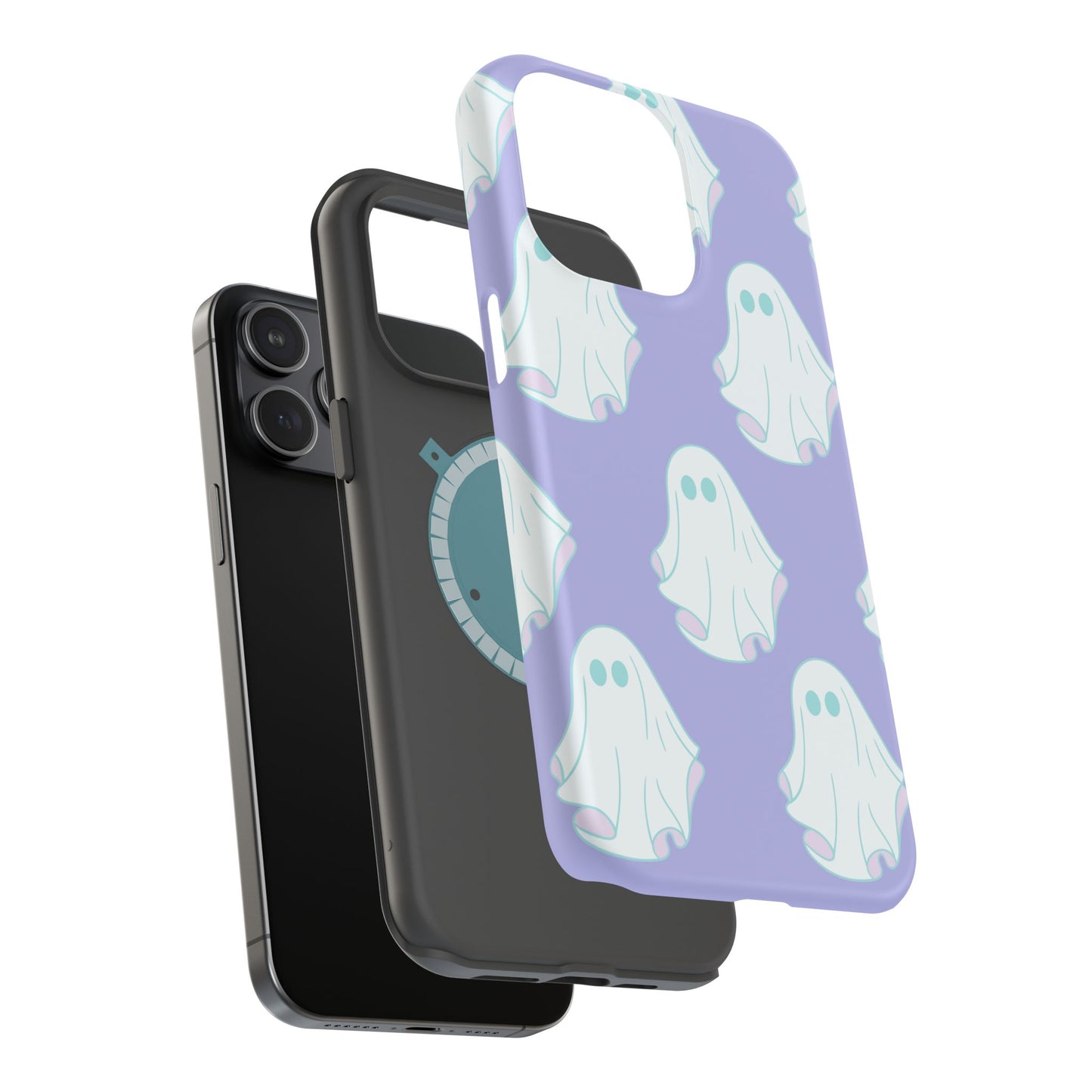 Ghost-Themed Impact-Resistant Phone Case
