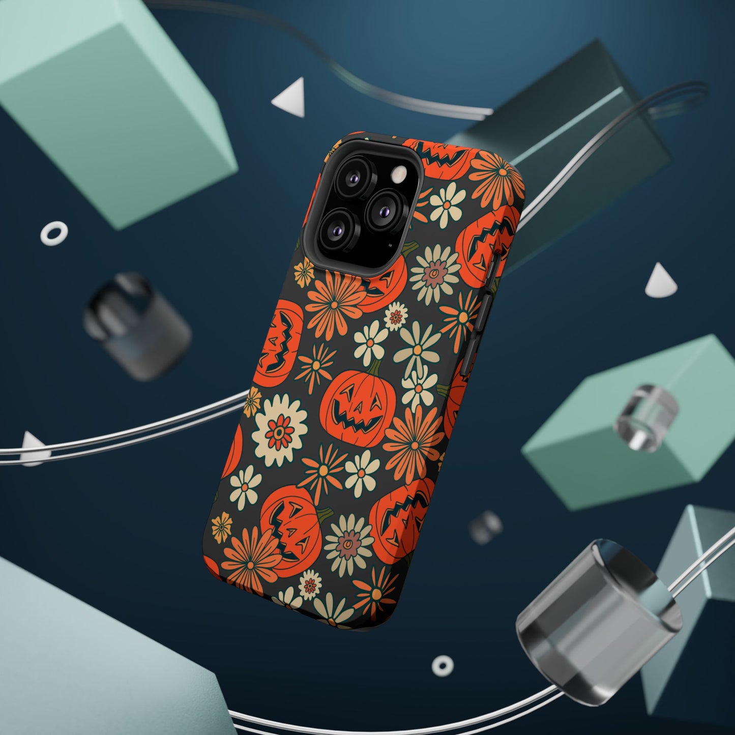 Pumpkin Floral iPhone Case
