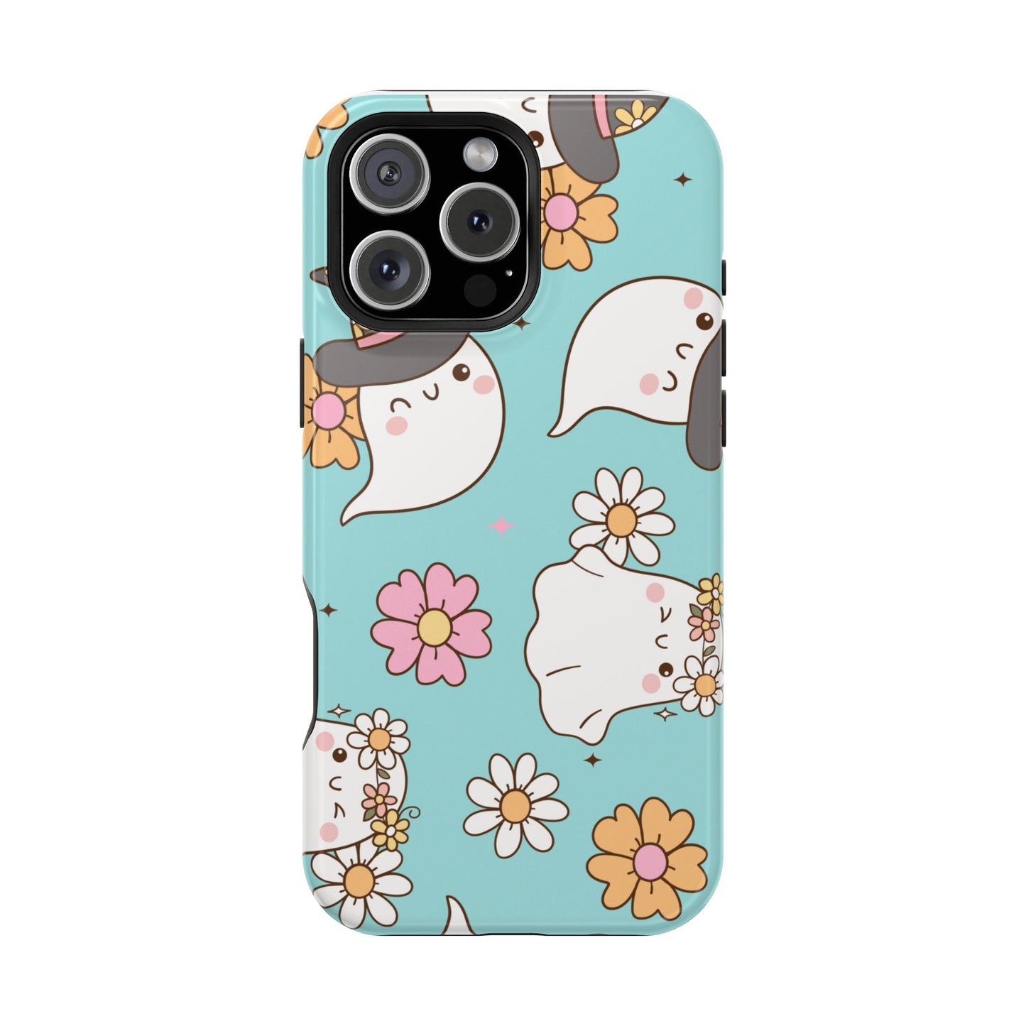 Cute Floral Ghost Magnetic Phone Case