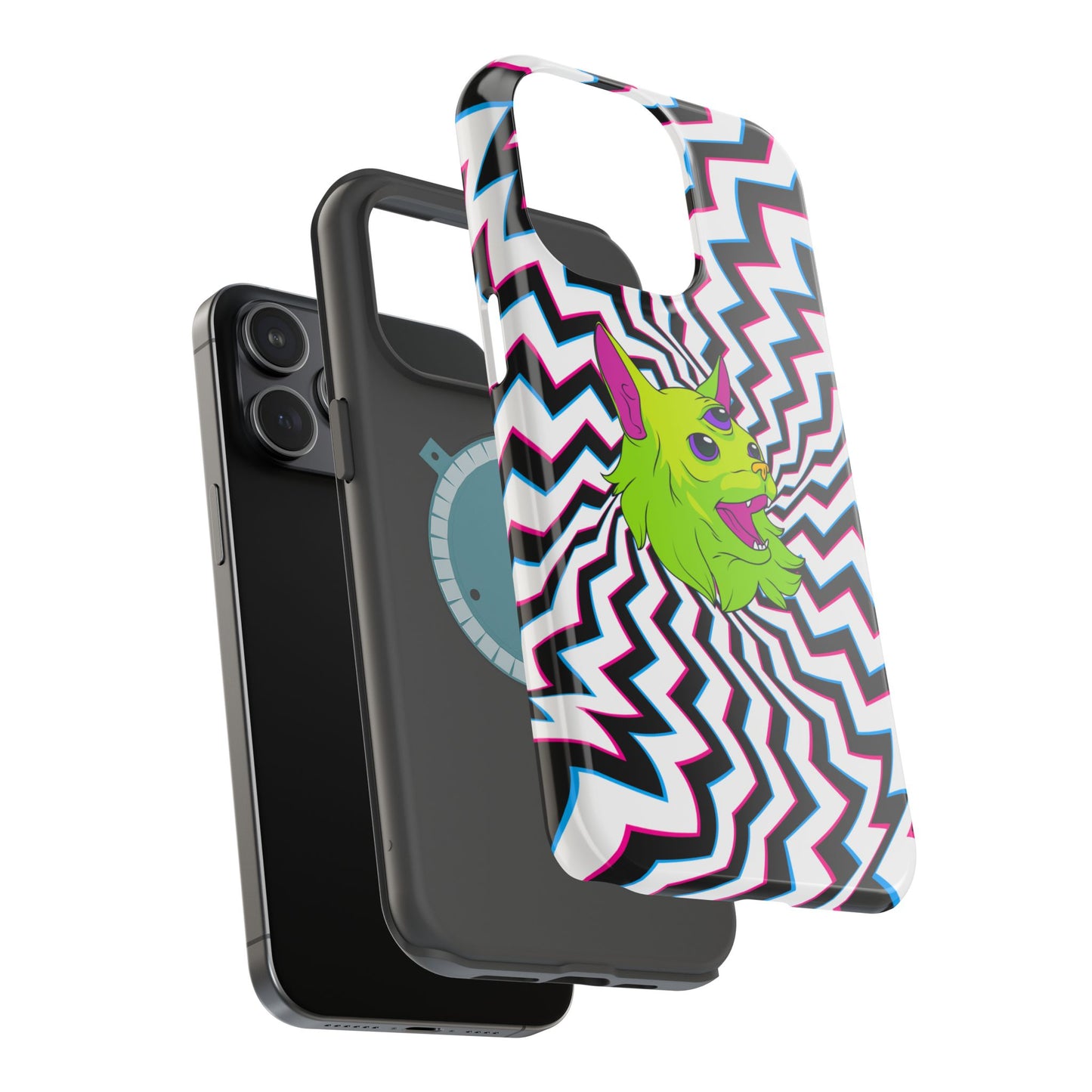 Vibrant Alien Cat Magnetic Phone Cases
