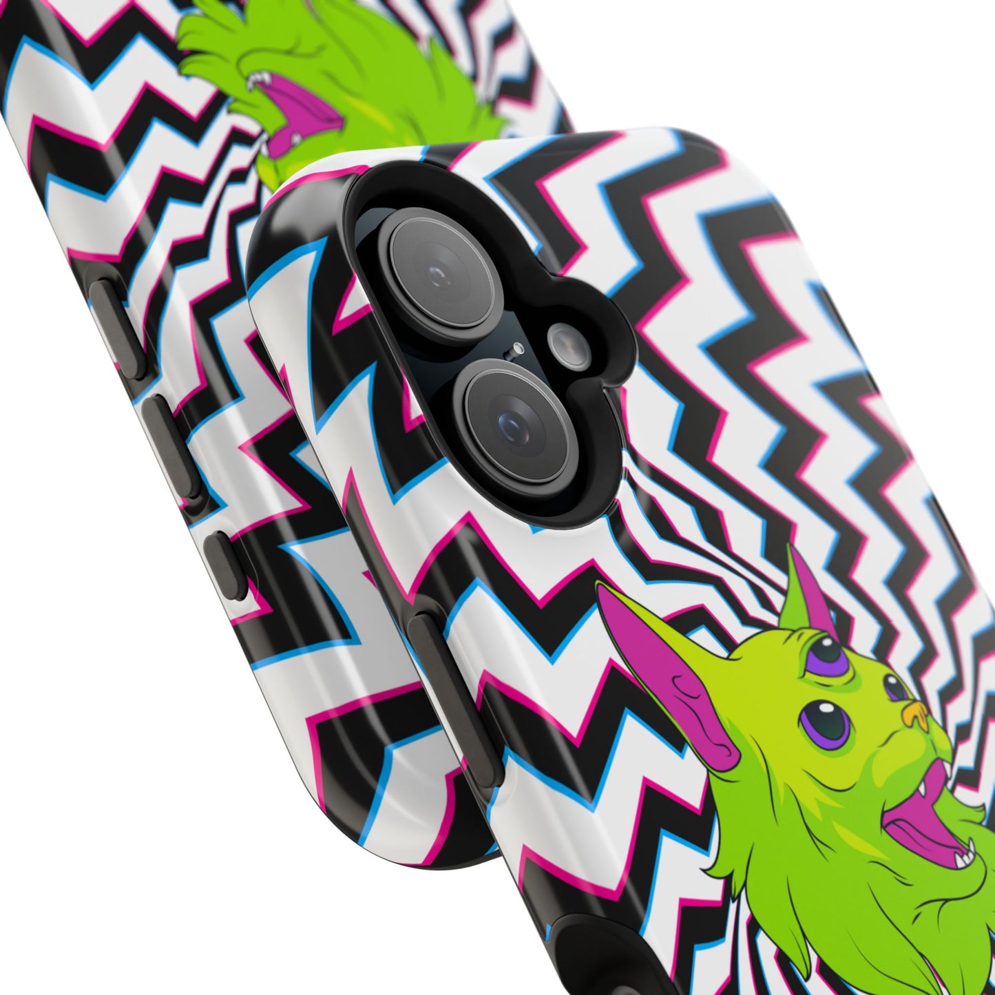Vibrant Alien Cat Magnetic Phone Cases