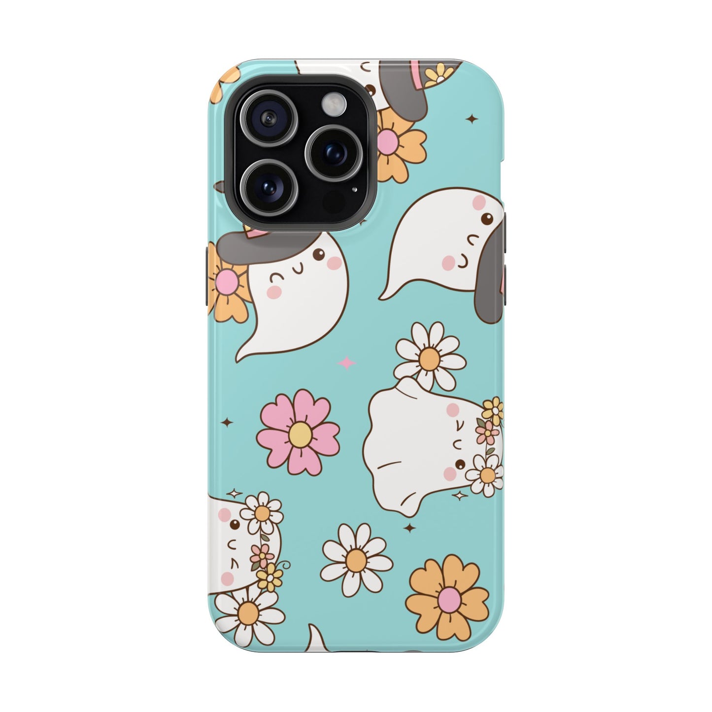 Cute Floral Ghost Magnetic Phone Case